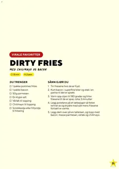 Forhåndsvisning av Bunnpris Oppdrag Middag gyldig fra 24.11.2025 | Side: 31