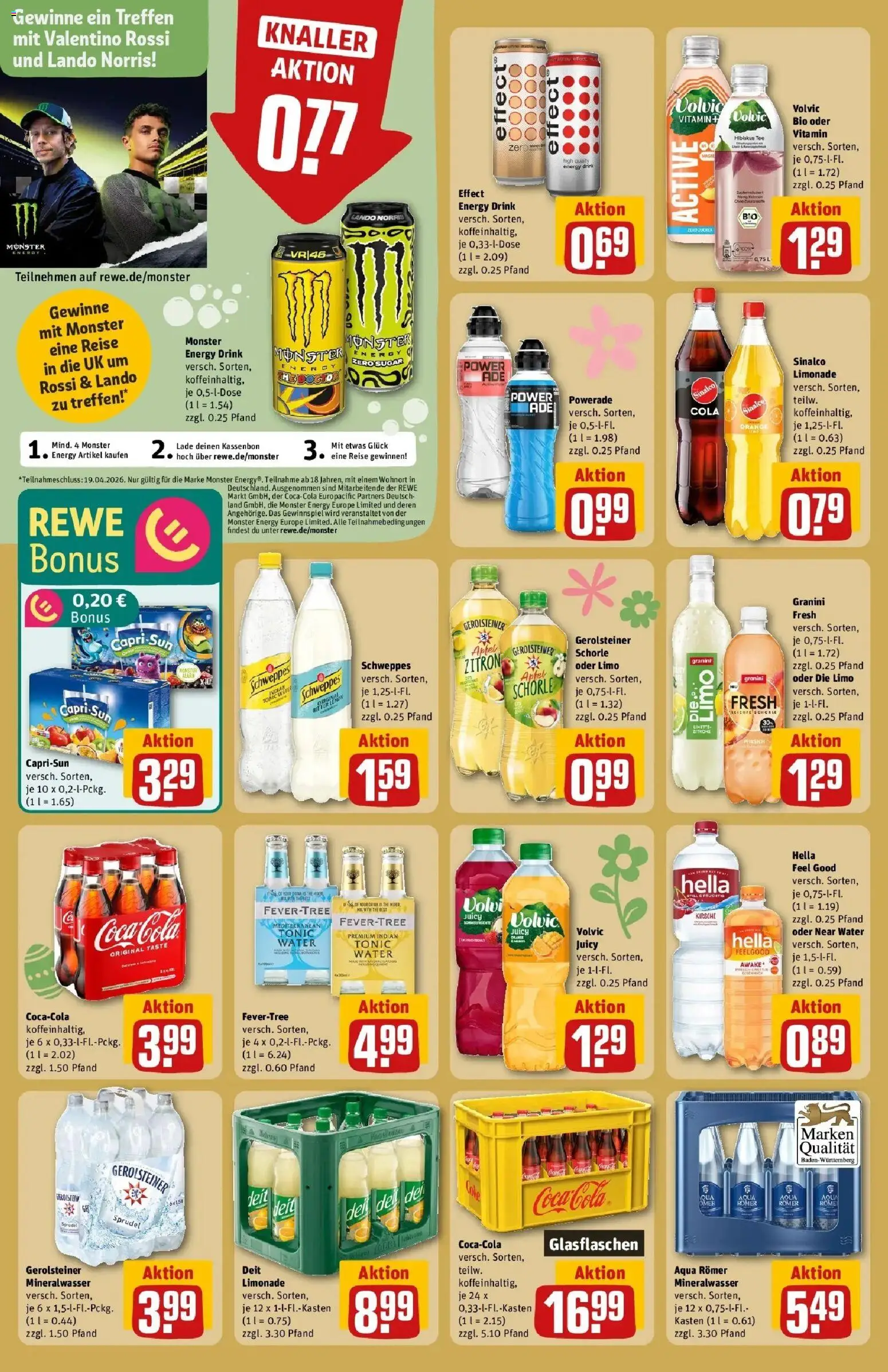 Rewe Prospekt Heidelberg / Rohrbach	 – gültig ab 30.03.2026 | Seite: 22 | Produkte: Sinalco, Äpfel, Limonade, Hella