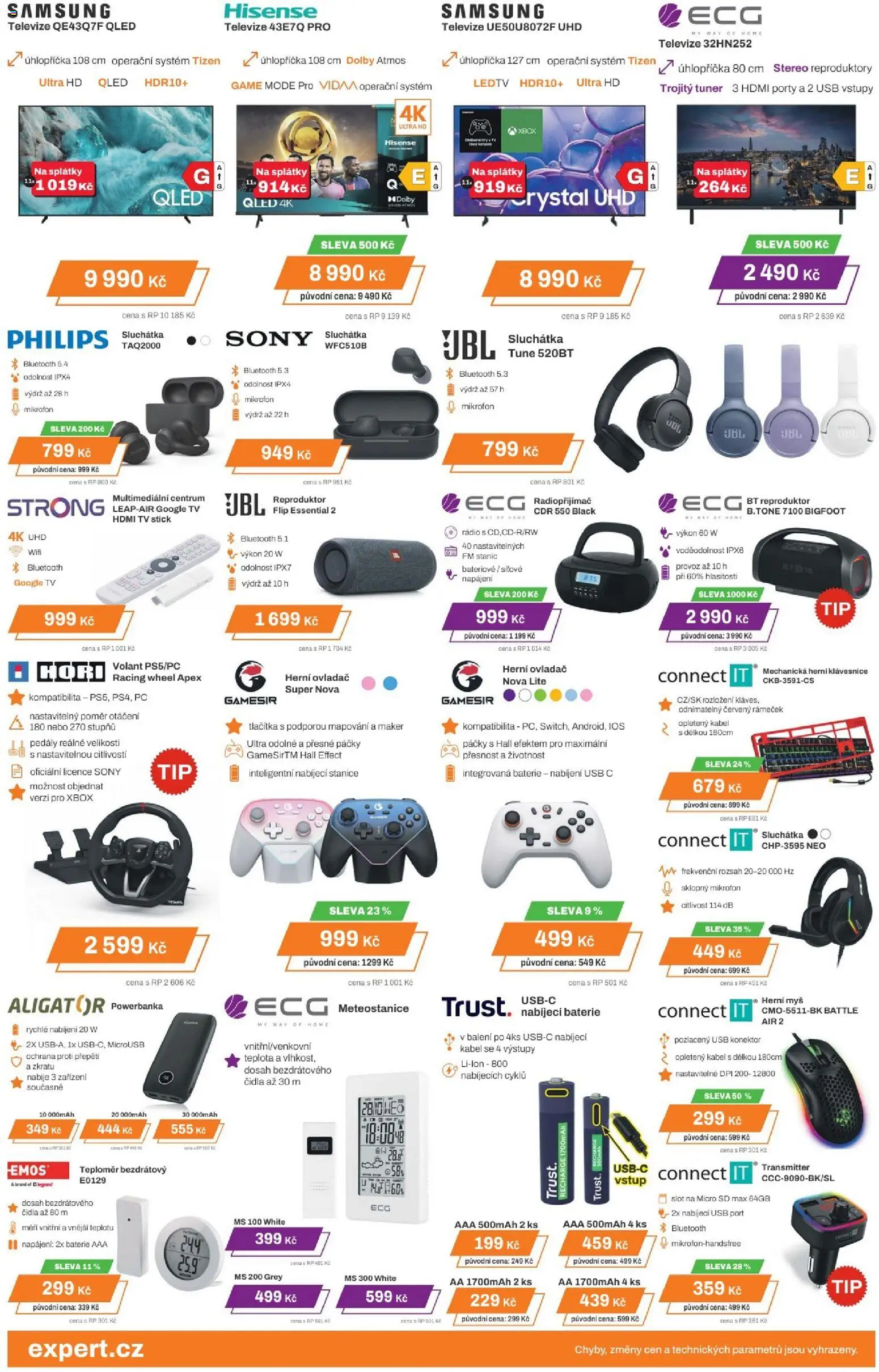 Expert elektro - Leták od 18.12.2025 | Strana: 4 | Produkty: Nabíjecí baterie, Klávesnice, Mikrofon, Teploměr