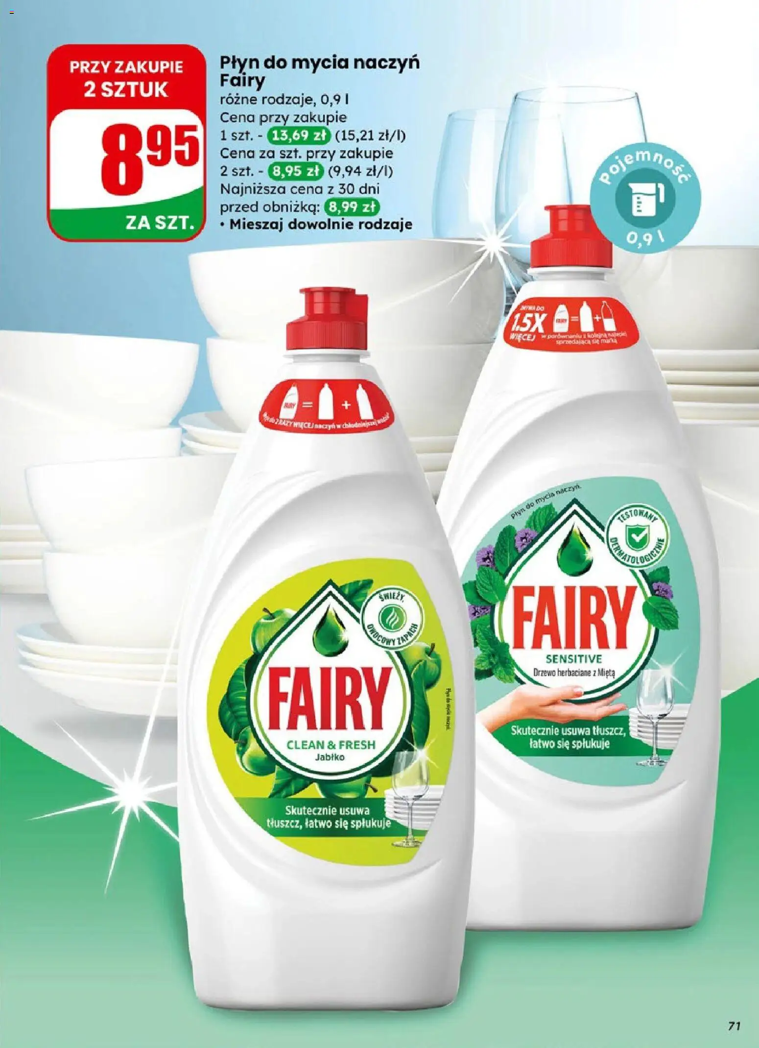 Dino Gazetka od 14.01.2026 | Strona: 71 | Produkty: Mięta, Zapach, Fairy, Płyn do mycia naczyń