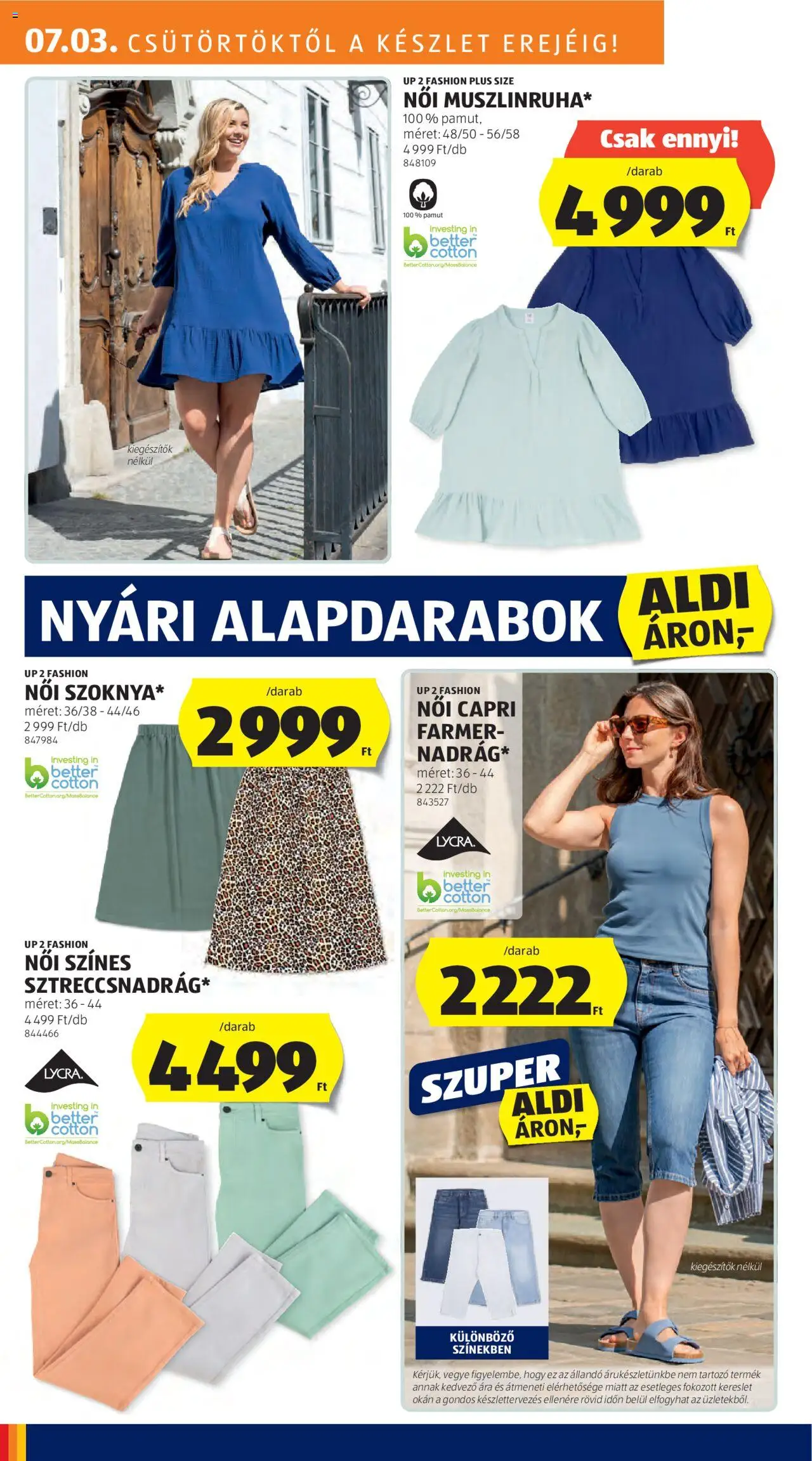 Aldi akciós ujság - amely érvényes a következő dátumtól: 03.07.2025 | Oldal: 2 | Termékek: Farmer