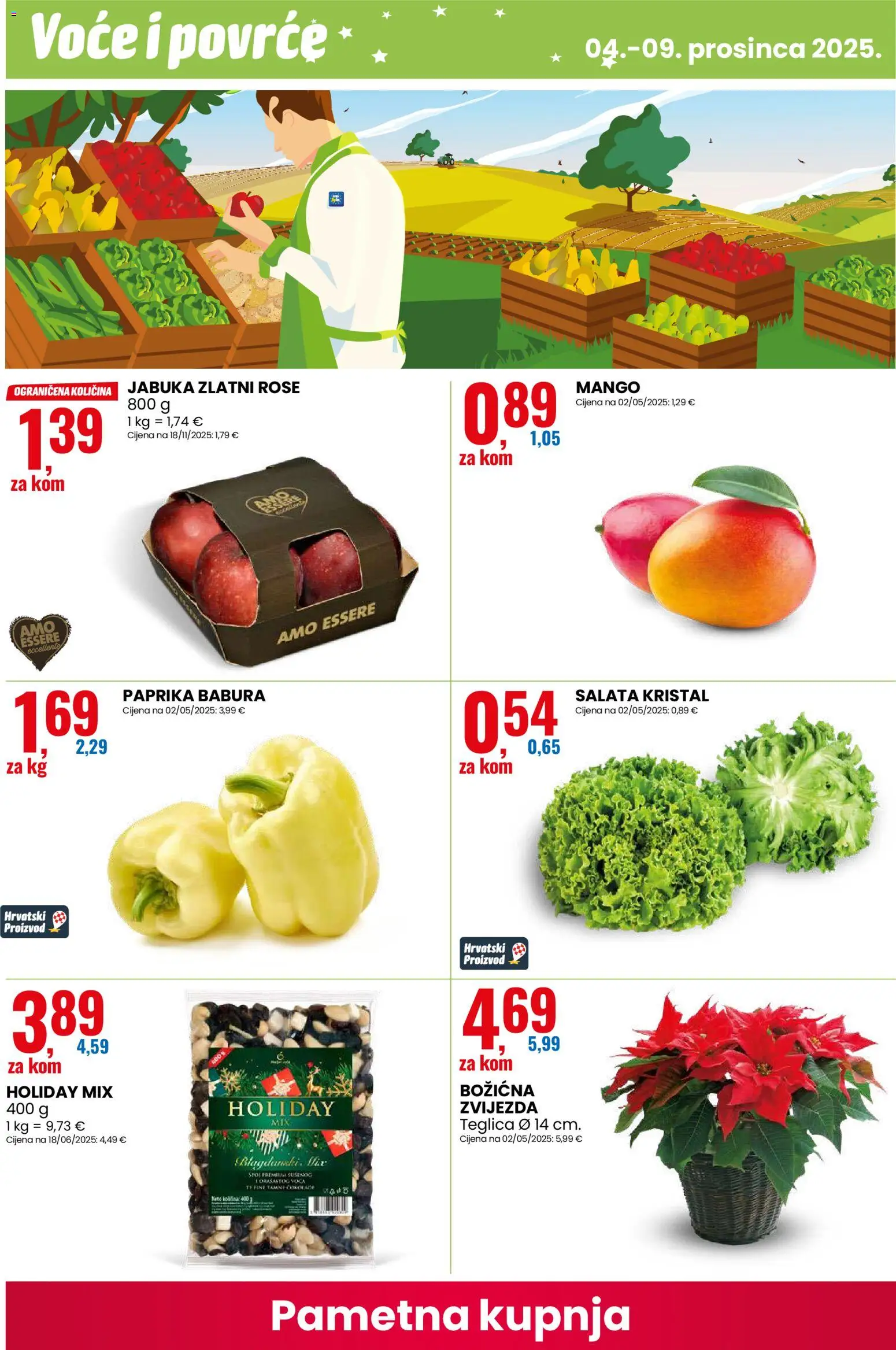 Eurospin katalog | vrijedi od 04.12.2025 | Stranica: 10 | Proizvodi: Paprika, Povrće, Voće, Jabuka