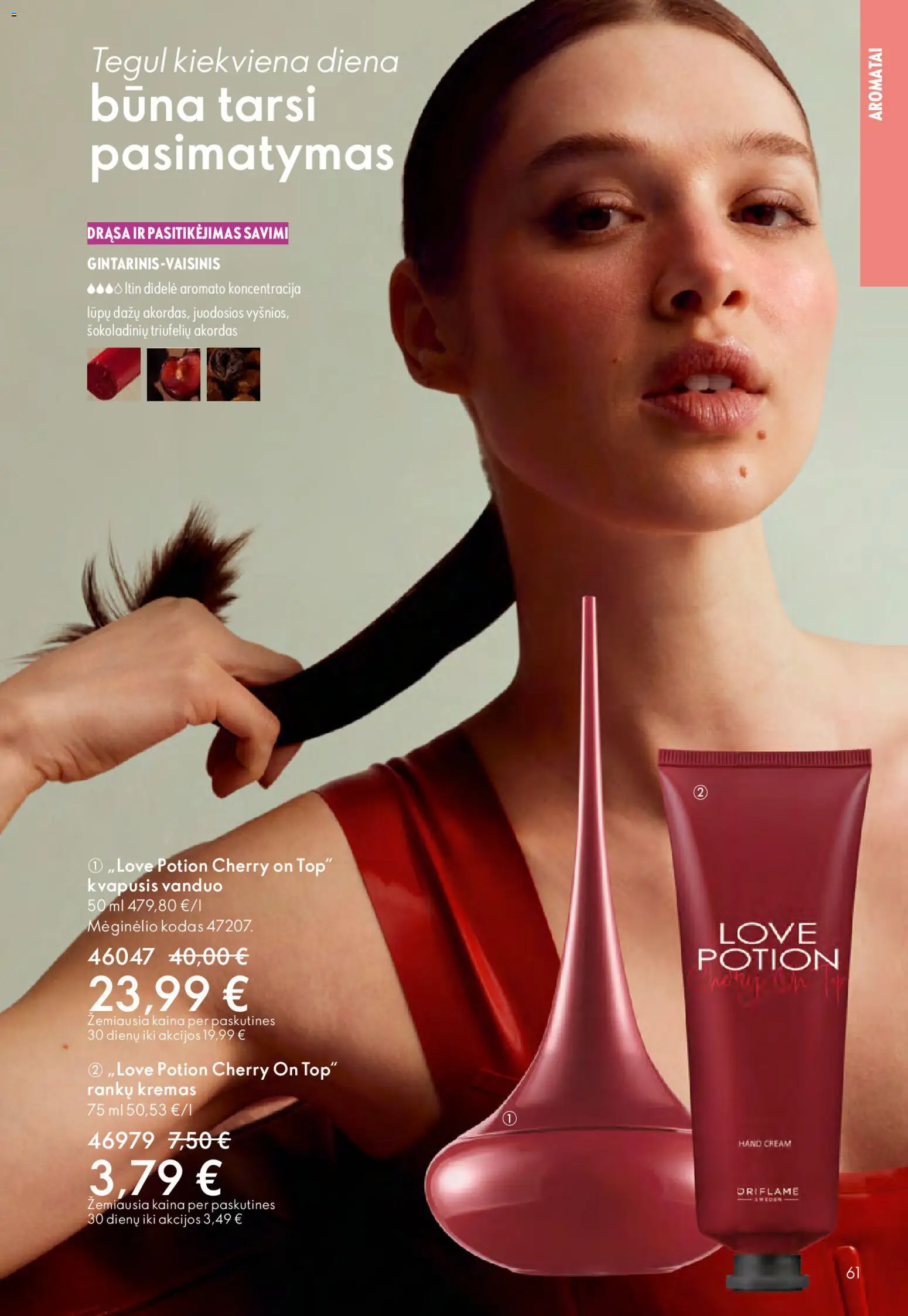 Oriflame akcijos nuo 01.04.2026 | Puslapis: 61 | Prekių: Kvapusis vanduo, Kremas