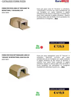 Anteprima del volantino Eurobrico Forni Pizza catalogo valido a partire dal 23.07.2025 | Pagina: 9 | Prodotti: Pizza, Forno, Forno per pizza