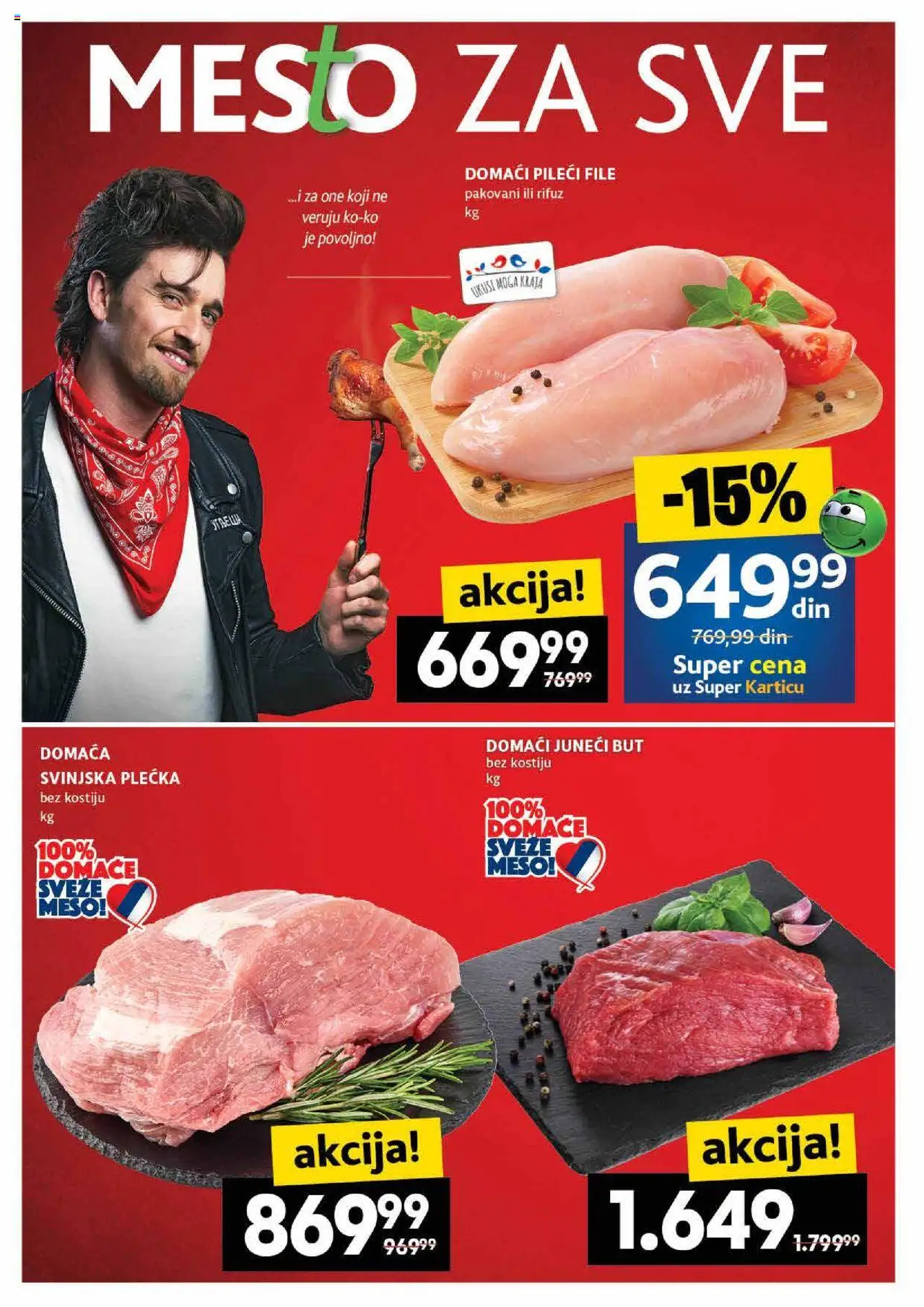 Idea katalog - važi od 04.09.2025 | Strana: 2 | Proizvode: Juneći but, Pileći file, Svinjska plećka