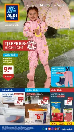 Aldi Süd Prospekt 	 gültig ab dem 25.08.2025