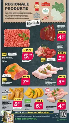 Netto Prospekt 	 - gültig ab dem 18.08.2025 | Seite: 4 | Produkte: Hahnchen, Hahnchenschenkel, Gulasch