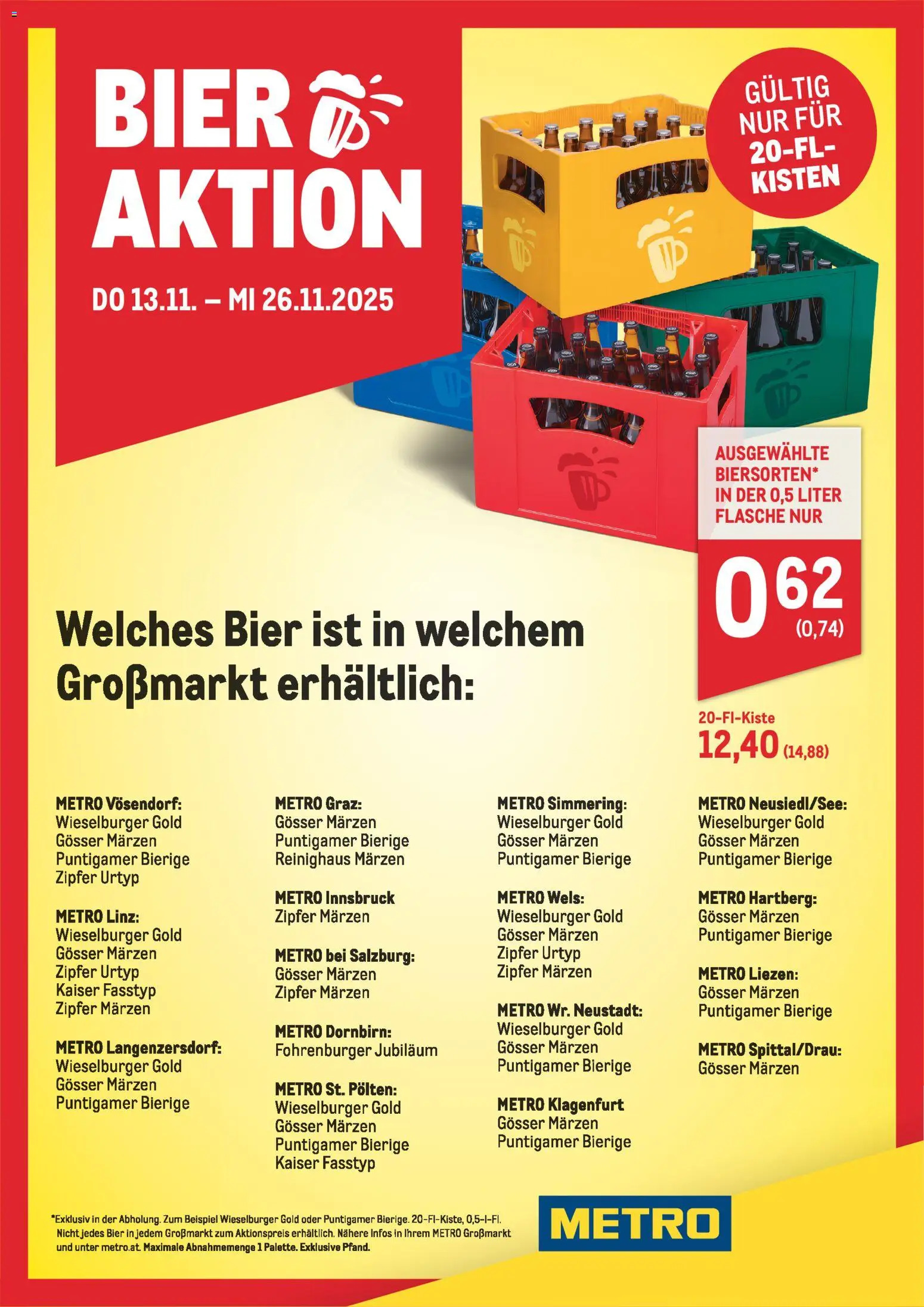Metro Bier Aktion gültig ab 13.11.2025 | Seite: 1 | Produkte: Bier