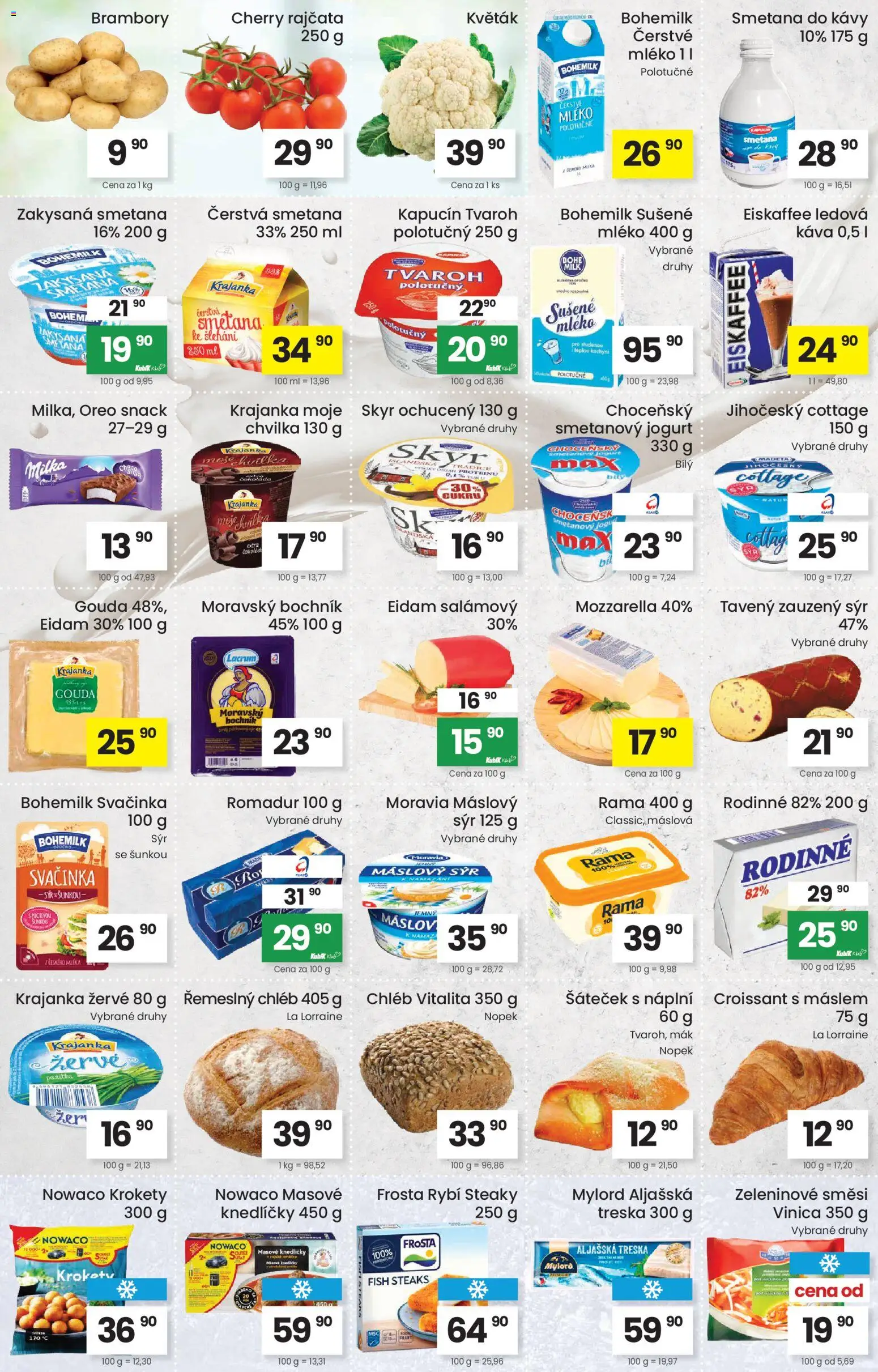 Kubík leták od 09.12.2025 | Strana: 2 | Produkty: Mléko, Jogurt, Eiskaffee, Cottage