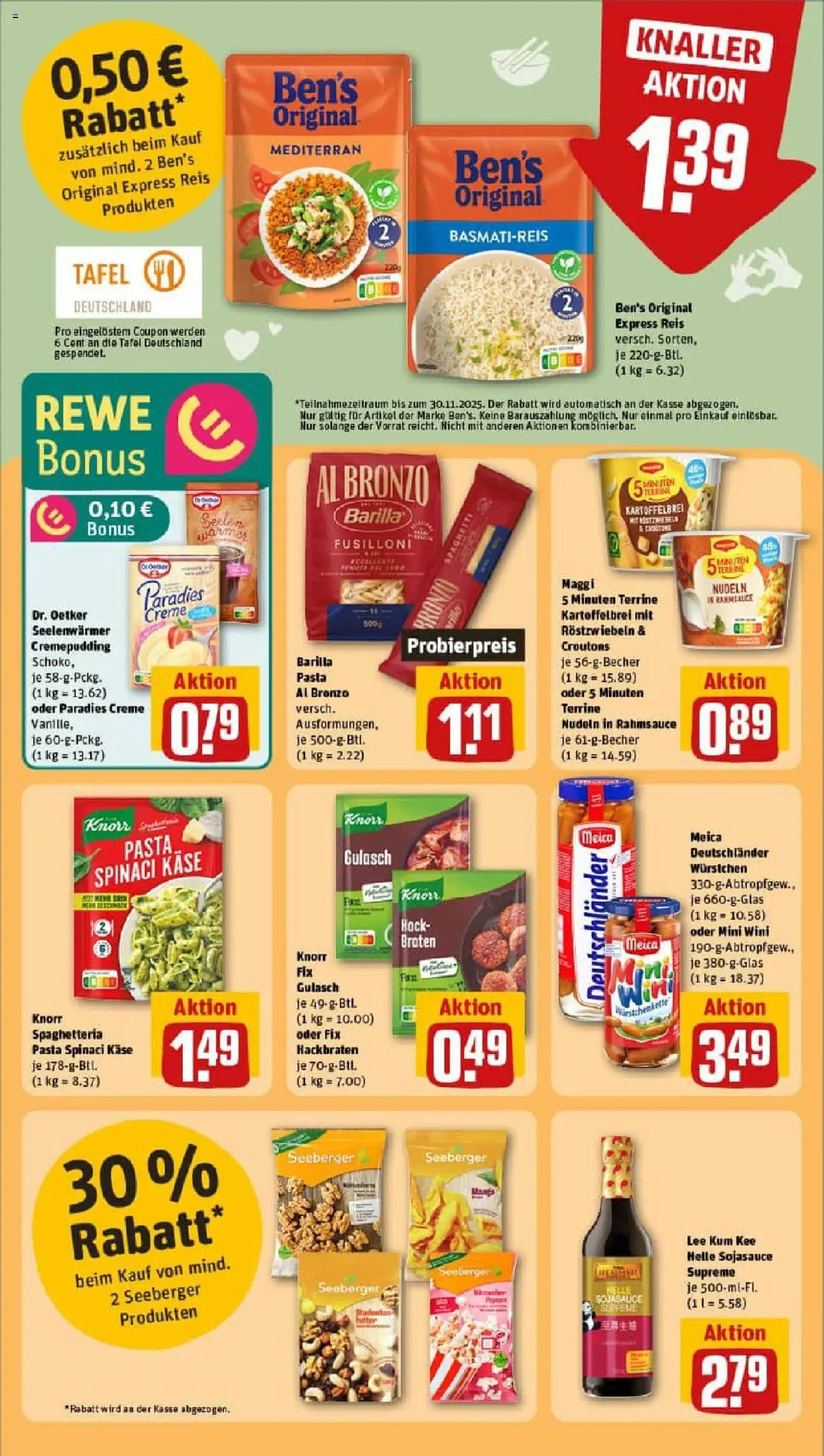 Rewe prospekt Berlin / Prenzlauer Berg	 – gültig ab 28.09.2025 | Seite: 20 | Produkte: Knorr fix, Basmatireis, Nudeln, Maggi 5 minuten terrine