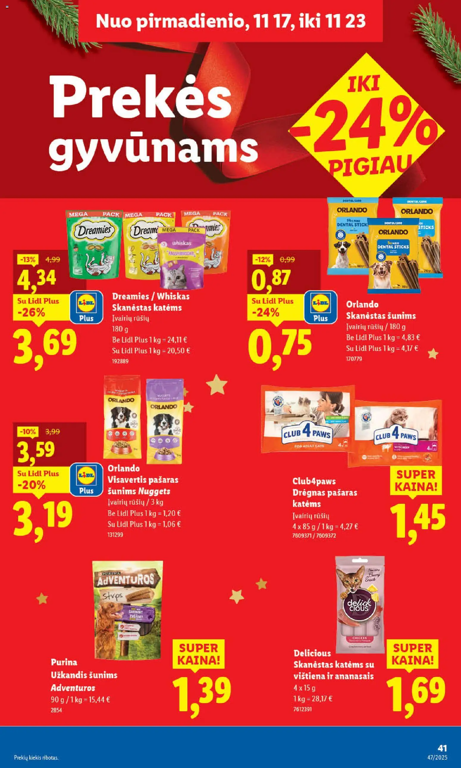 LIDL akcijos nuo 17.11.2025 | Puslapis: 40 | Prekių: Vištiena