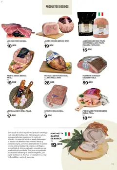 Vista previa Hipercor - Mucho más para ti válido desde el 26.02.2026 | Página: 11 | Productos: Jamón, Jamón cocido, Pasta, Mortadela