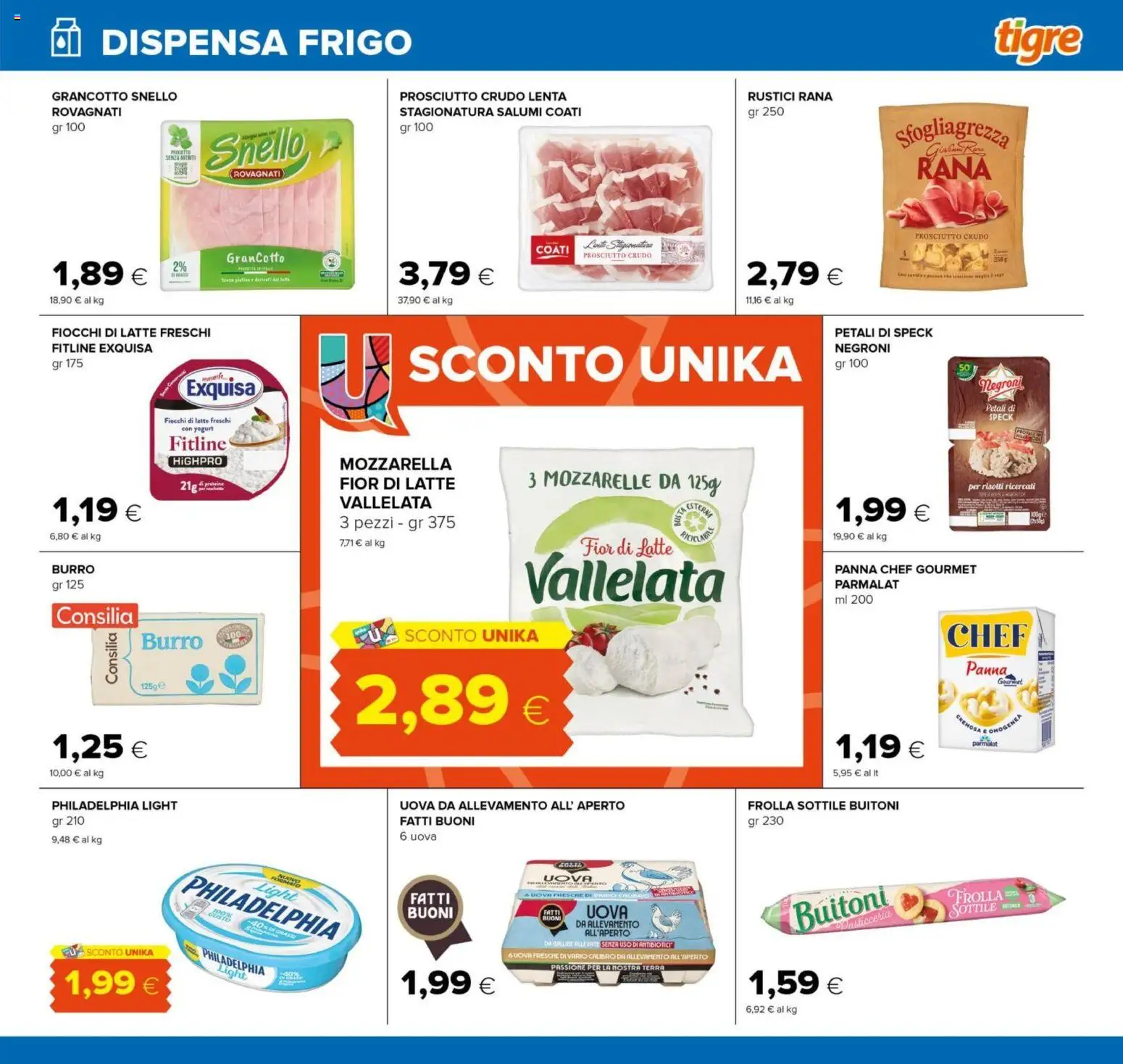 Volantino Tigre del 06.11.2025 | Pagina: 9 | Prodotti: Panna, Fiocchi di latte, Latte, Terra