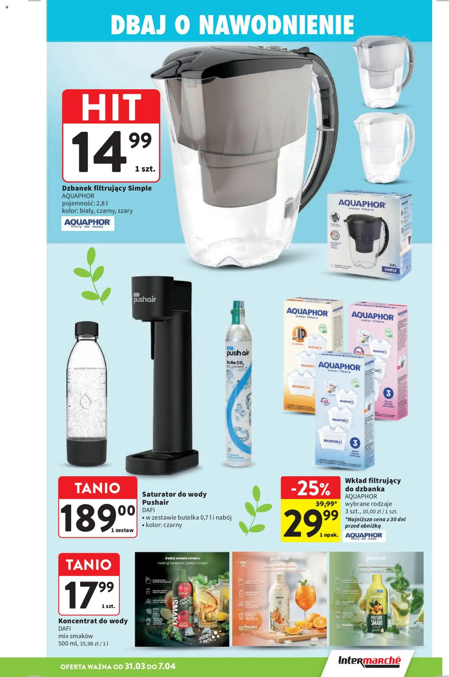 Intermarche gazetka od 31.03.2026 | Strona: 47 | Produkty: Dzbanek, Dzbanek filtrujący