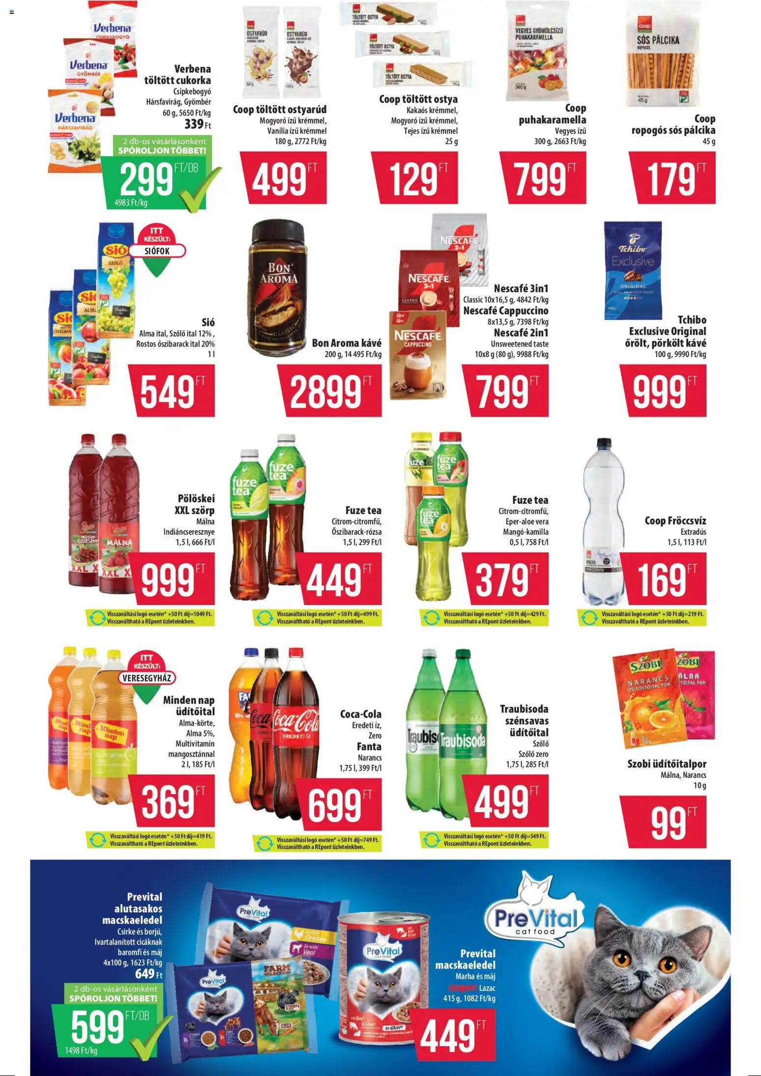 COOP akciós ujság - amely érvényes a következő dátumtól: 30.10.2025 | Oldal: 10 | Termékek: Nescafé, Mogyoró, Alma, Narancs