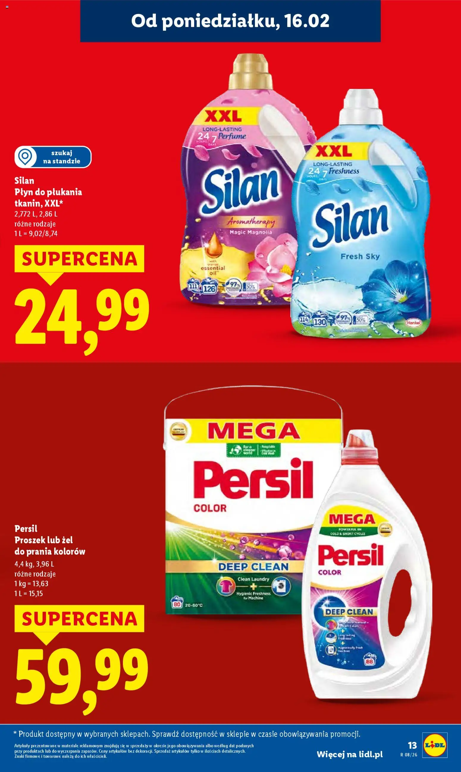 Lidl Gazetka od 16.02.2026 | Strona: 13 | Produkty: Persil, Detergent