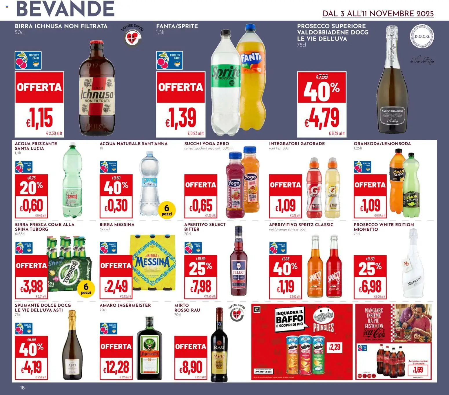 Volantino Pan del 03.11.2025 | Pagina: 18 | Prodotti: The, Acqua naturale, Birra messina, Aperitivo
