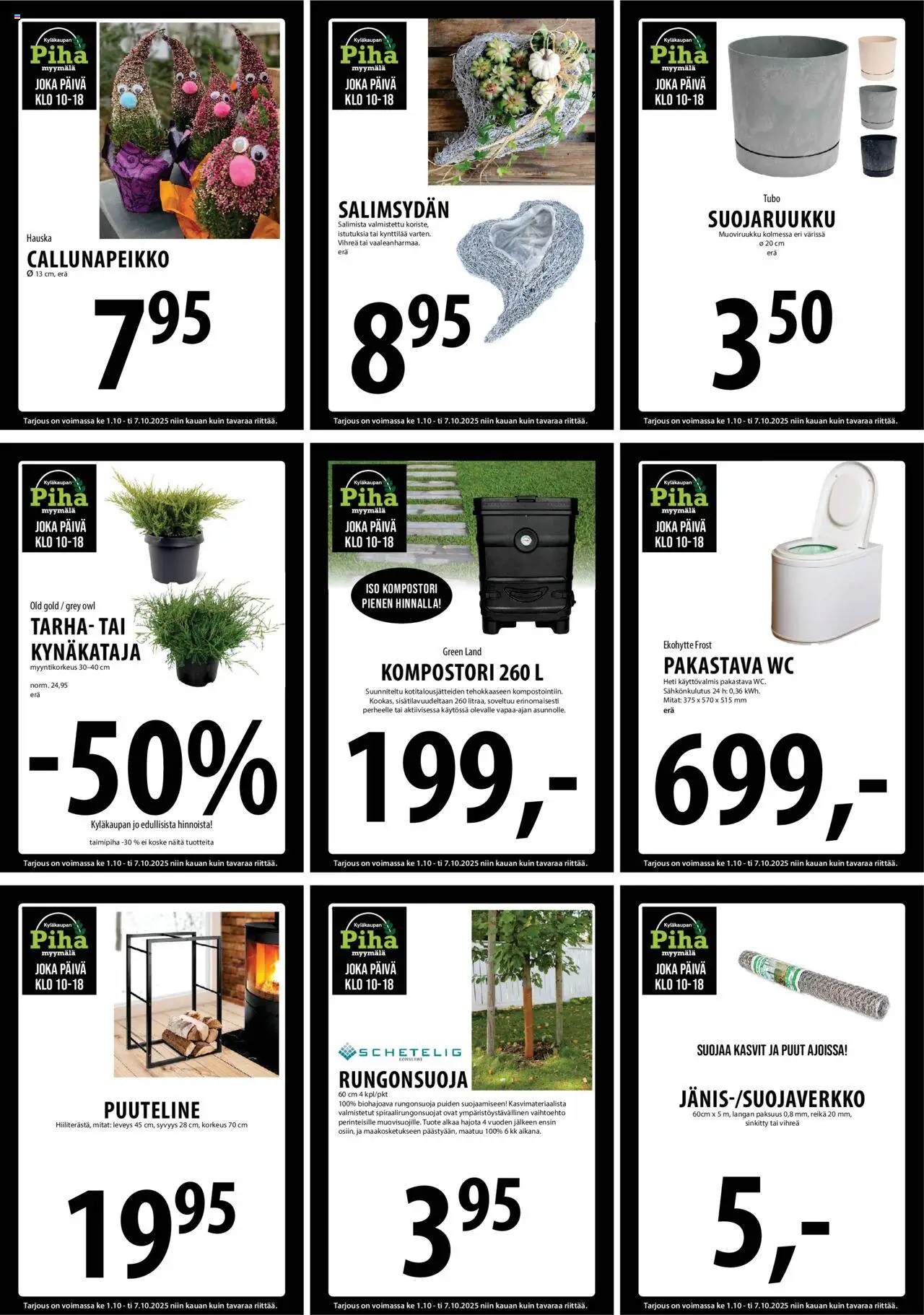 Tuuri tarjoukset – voimassa 01.10.2025 alkaen | Sivu: 19 | Tuotteet: WC