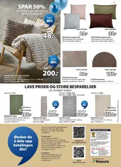 Forhåndsvisning av JYSK - Kundeavis gyldig fra 23.03.2026 | Side: 15 | Produkter: Pledd, Суміш дитяча, Teppe, Dørmatte