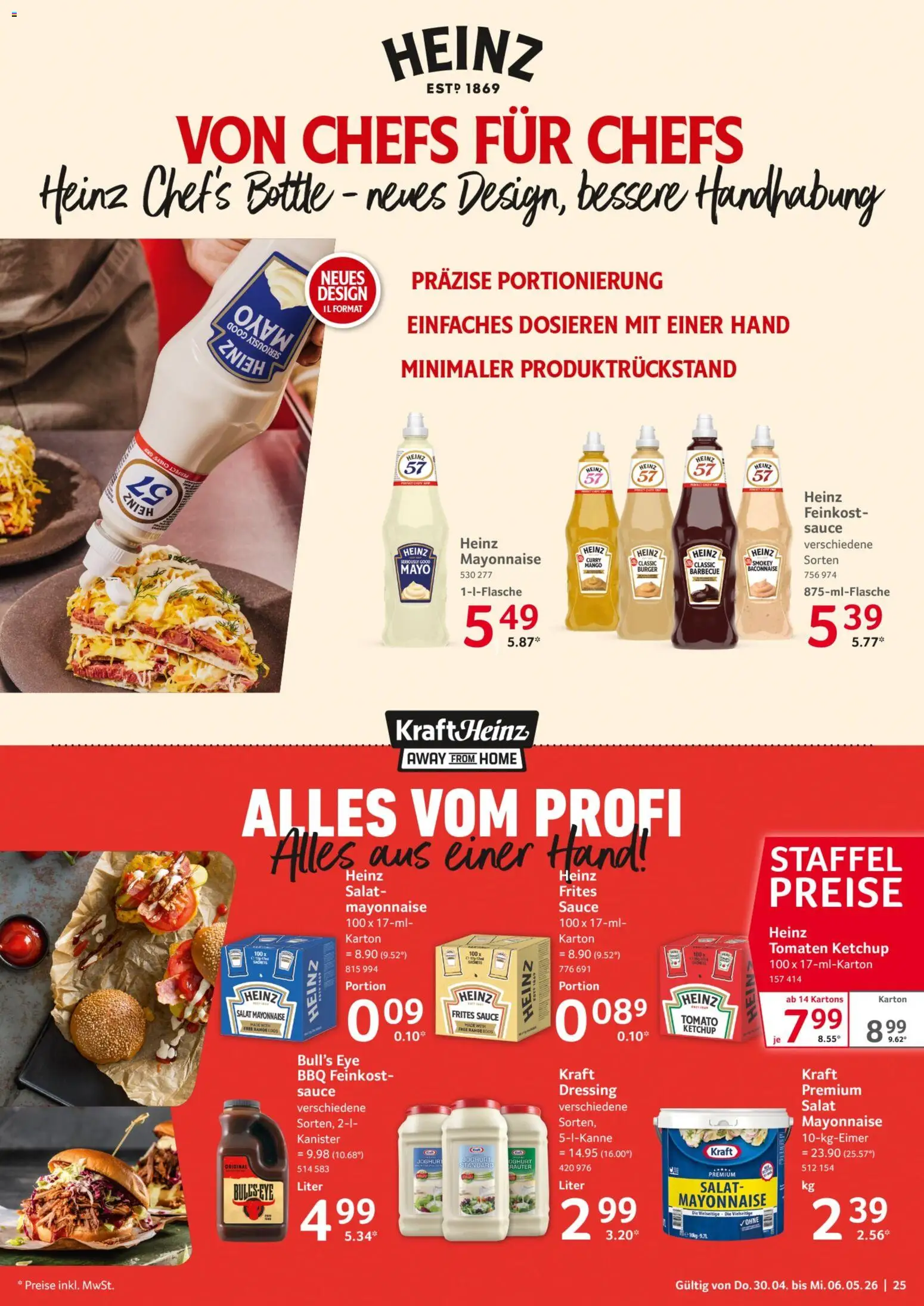 Selgros Prospekt 	 – gültig ab 30.04.2026 | Seite: 25 | Produkte: Joghurt, Tomaten, Mayonnaise, Salat