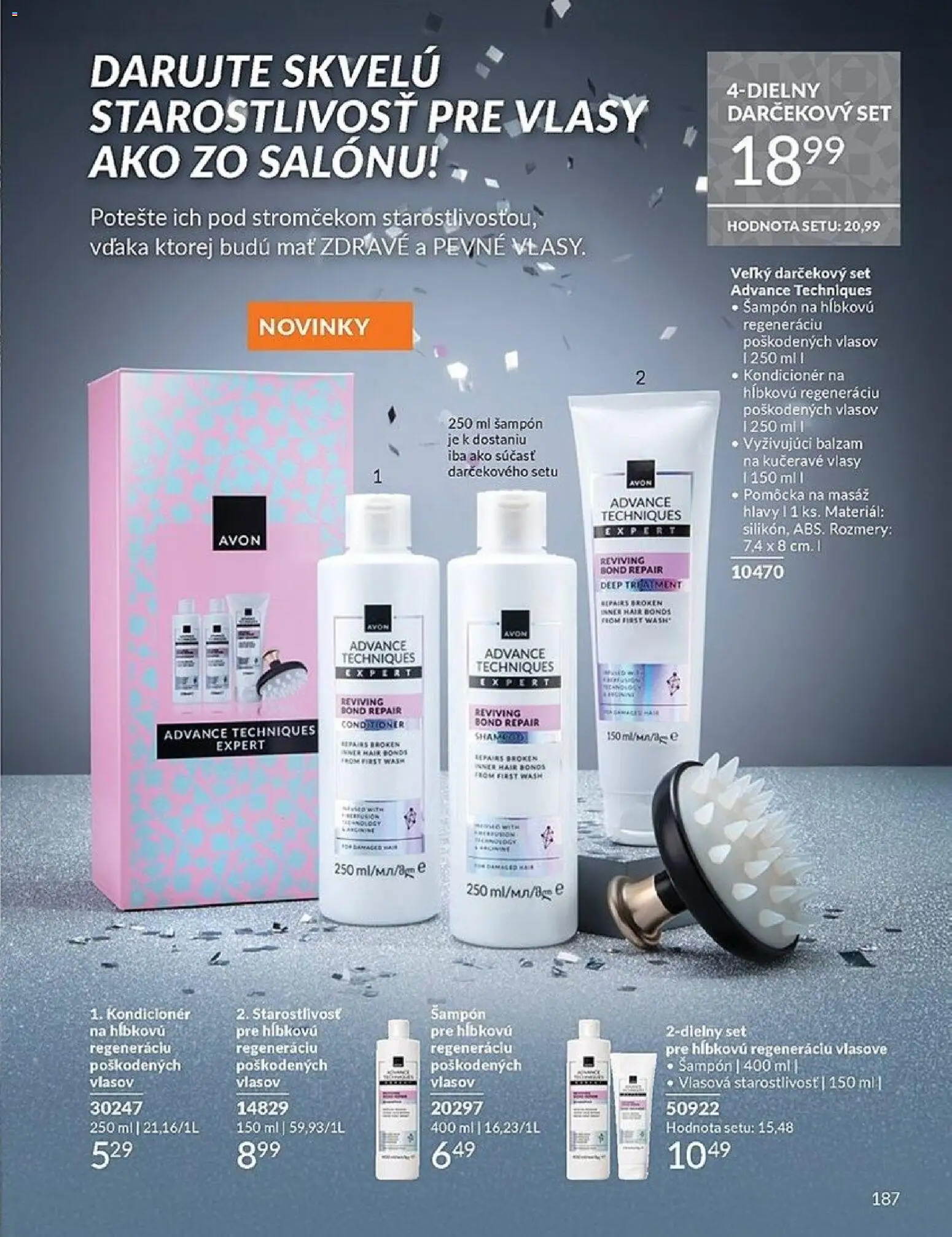 Nové Avon akcie – leták je platný od 01.11.2025 | Strana: 187 | Produkty: Šampón, Kondicionér