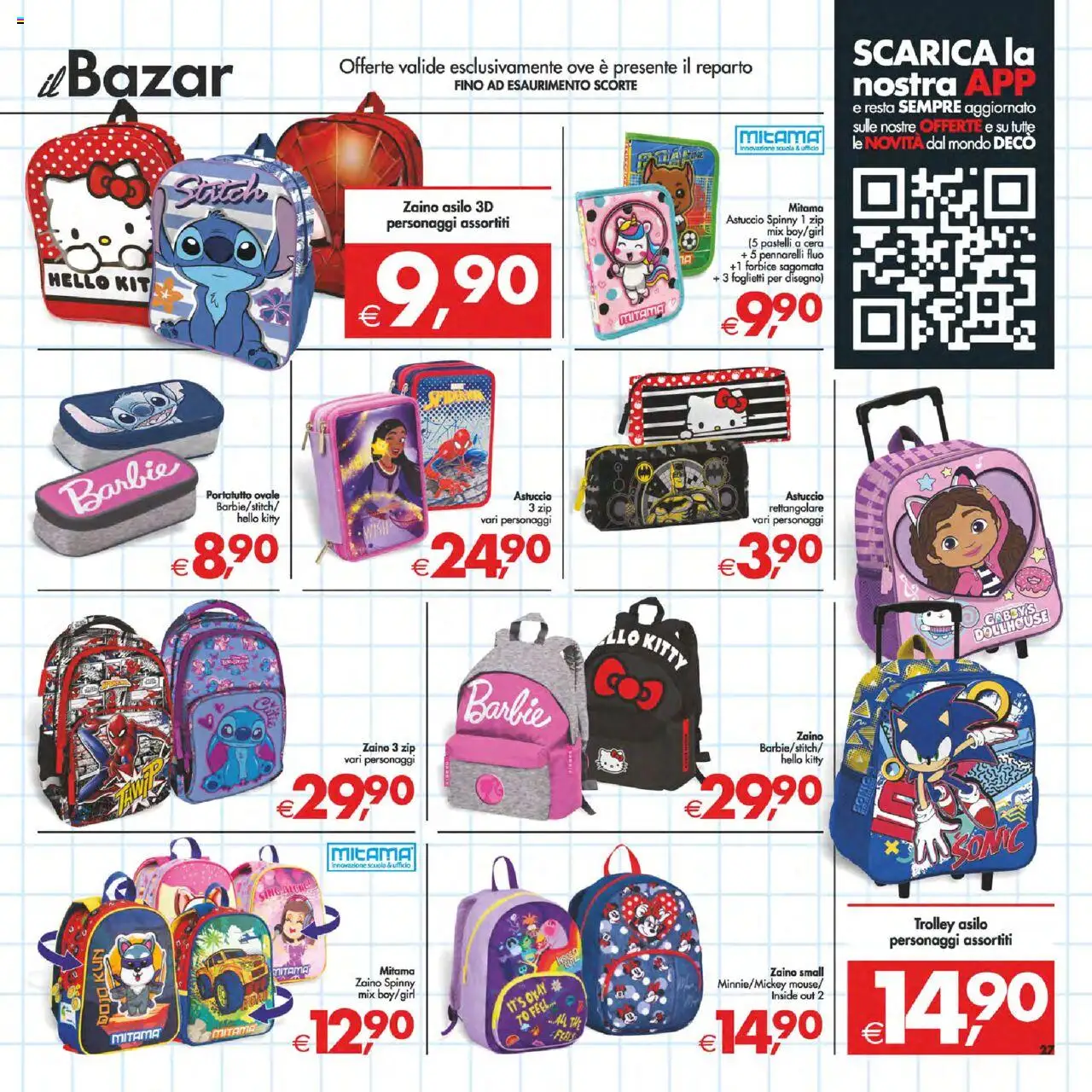 Volantino Decò del 22.08.2025 | Pagina: 27 | Prodotti: Pastelli a cera, The, Forbice, Pastelli
