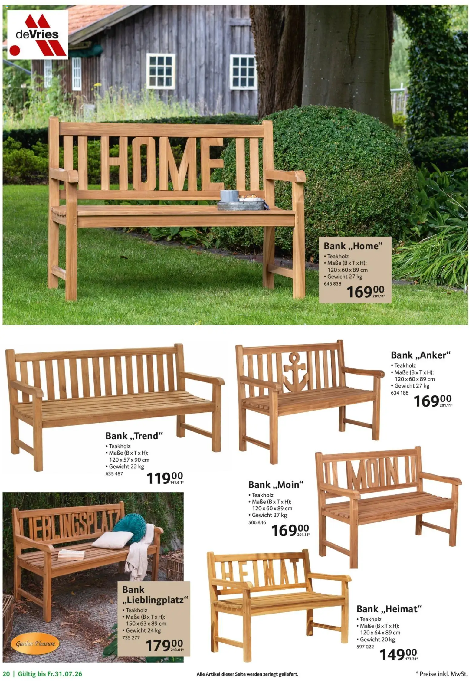 Selgros Garten Exklusiv – gültig ab 19.07.2026 | Seite: 20 | Produkte: Gewicht