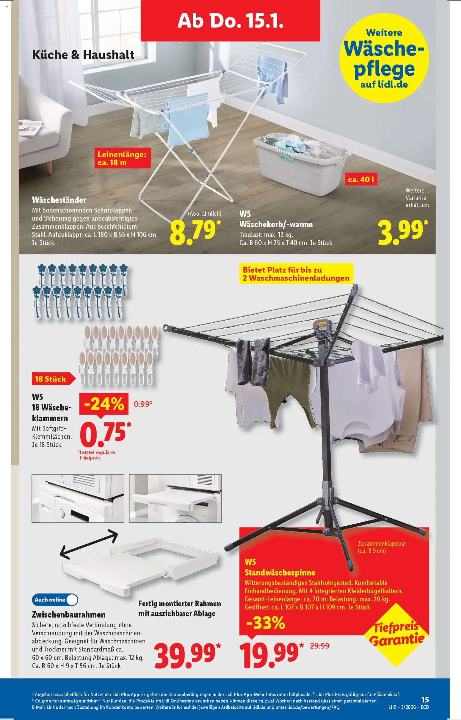 Lidl - Prospekt – gültig ab 12.01.2026 | Seite: 13 | Produkte: Trockner, Küche, Waschestander