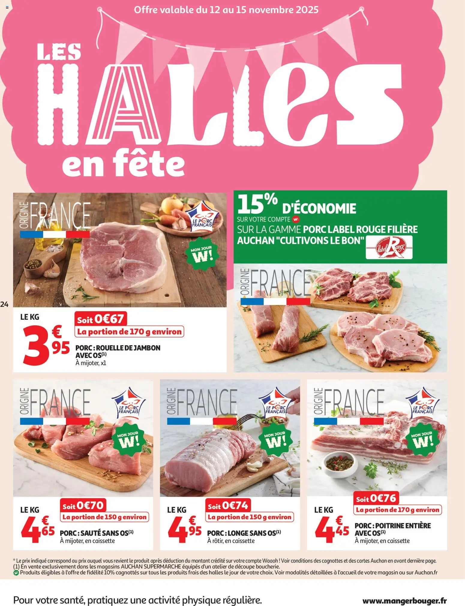 {H1} | Page: 24 | Produits: Porc rouelle de jambon, Jambon, Porc