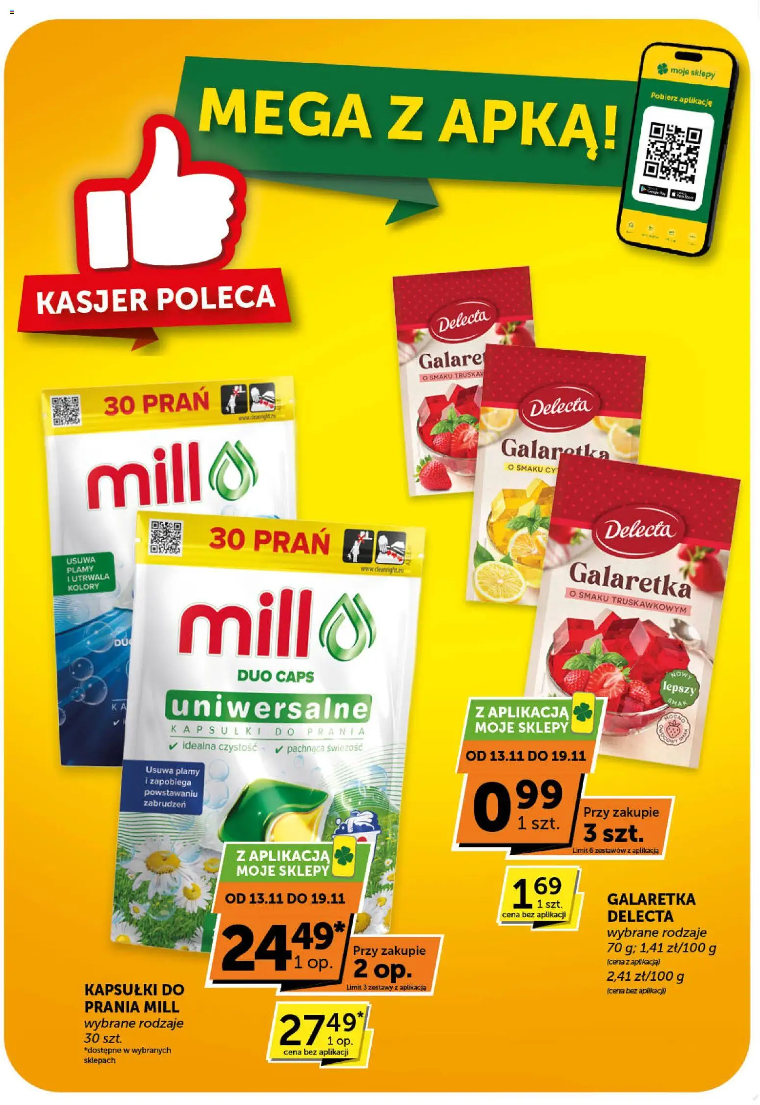 ABC Gazetka - Minimarket od 13.11.2025 | Strona: 4 | Produkty: Galaretka, Kapsułki do prania