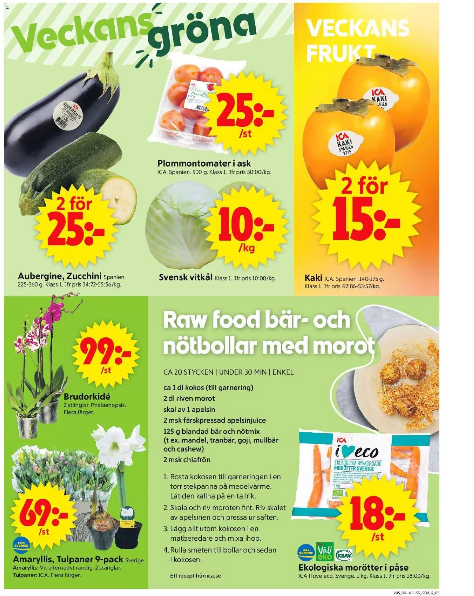 ICA Supermarket reklamblad aktuell från 03.11.2025 | Sida: 5 | Produkter: Matberedare, Apelsin, Zucchini, Stekpanna