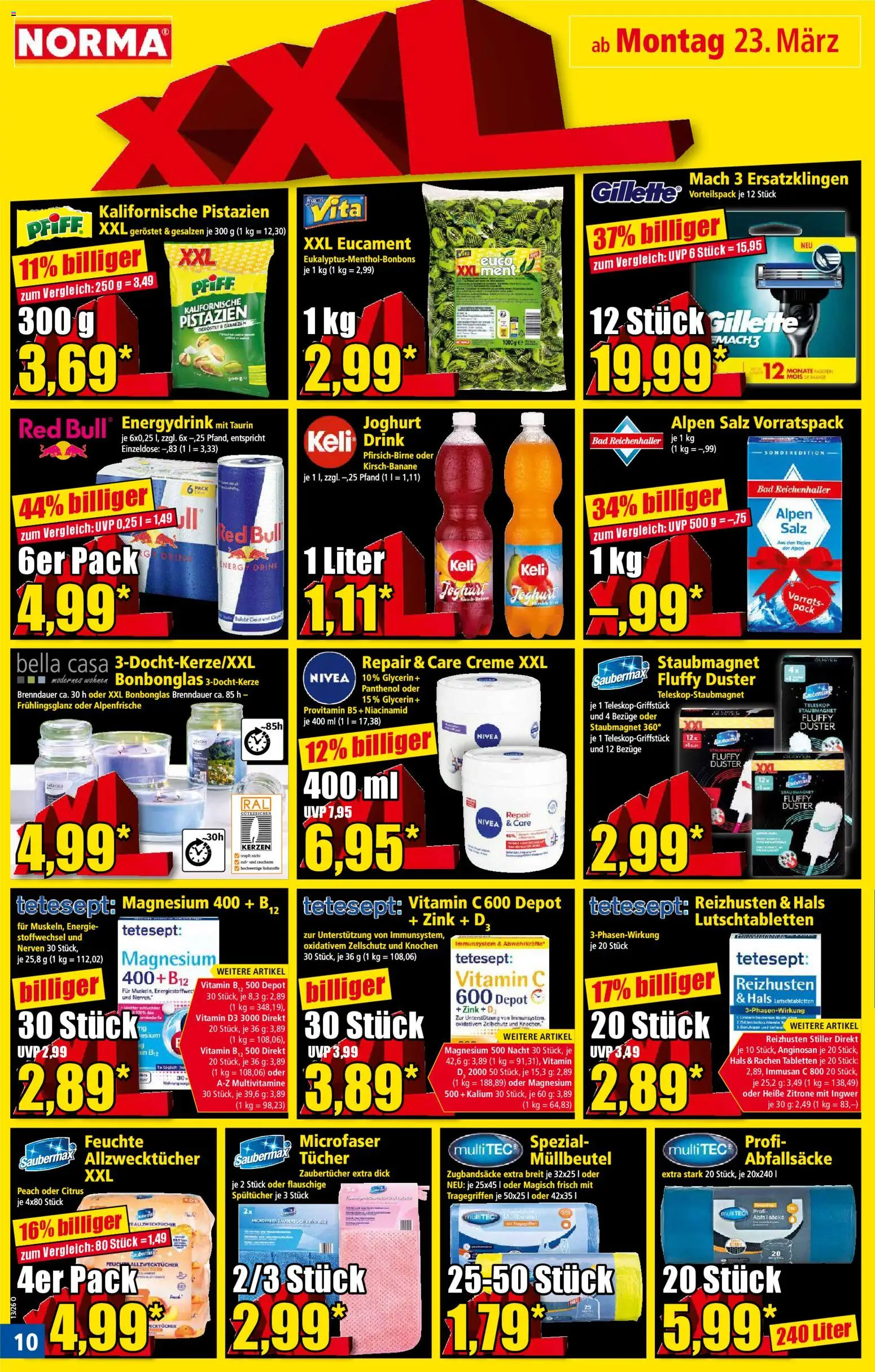Norma Prospekt 	 – gültig ab 23.03.2026 | Seite: 10 | Produkte: Joghurt, Bad, Salz, Zitrone