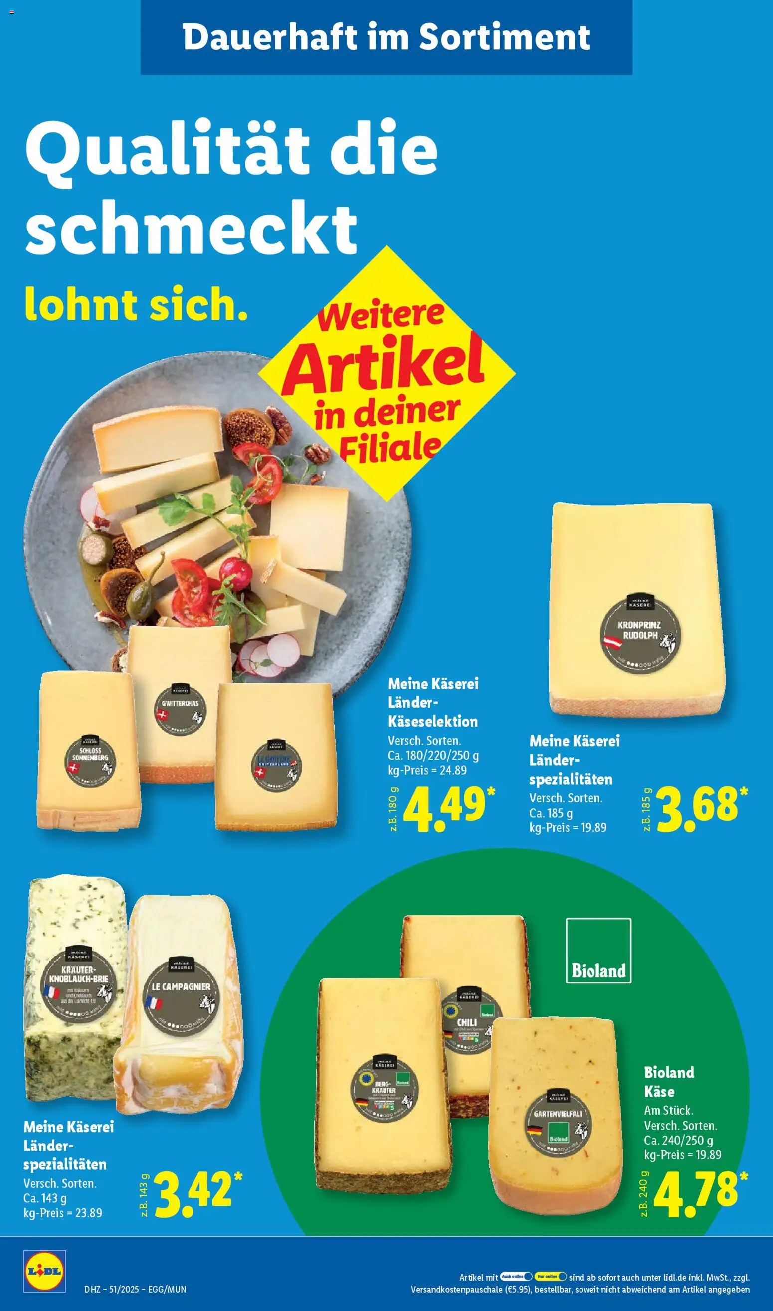 Lidl Prospekt München – gültig ab 15.12.2025 | Seite: 14 | Produkte: Käse, Chili