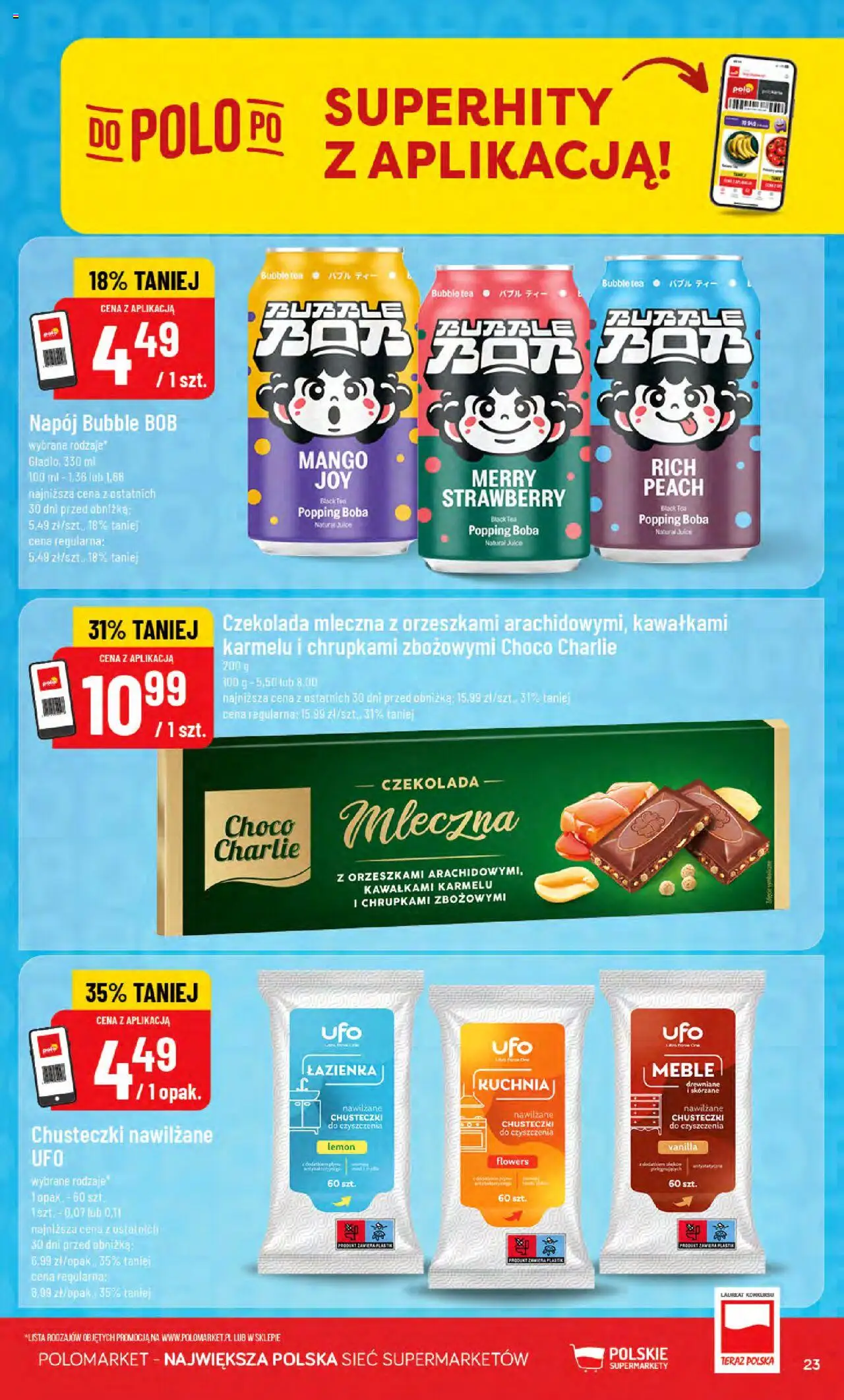 POLOmarket Gazetka od 06.08.2025 | Strona: 23 | Produkty: Mango, Czekolada mleczna, Bób, Czekolada