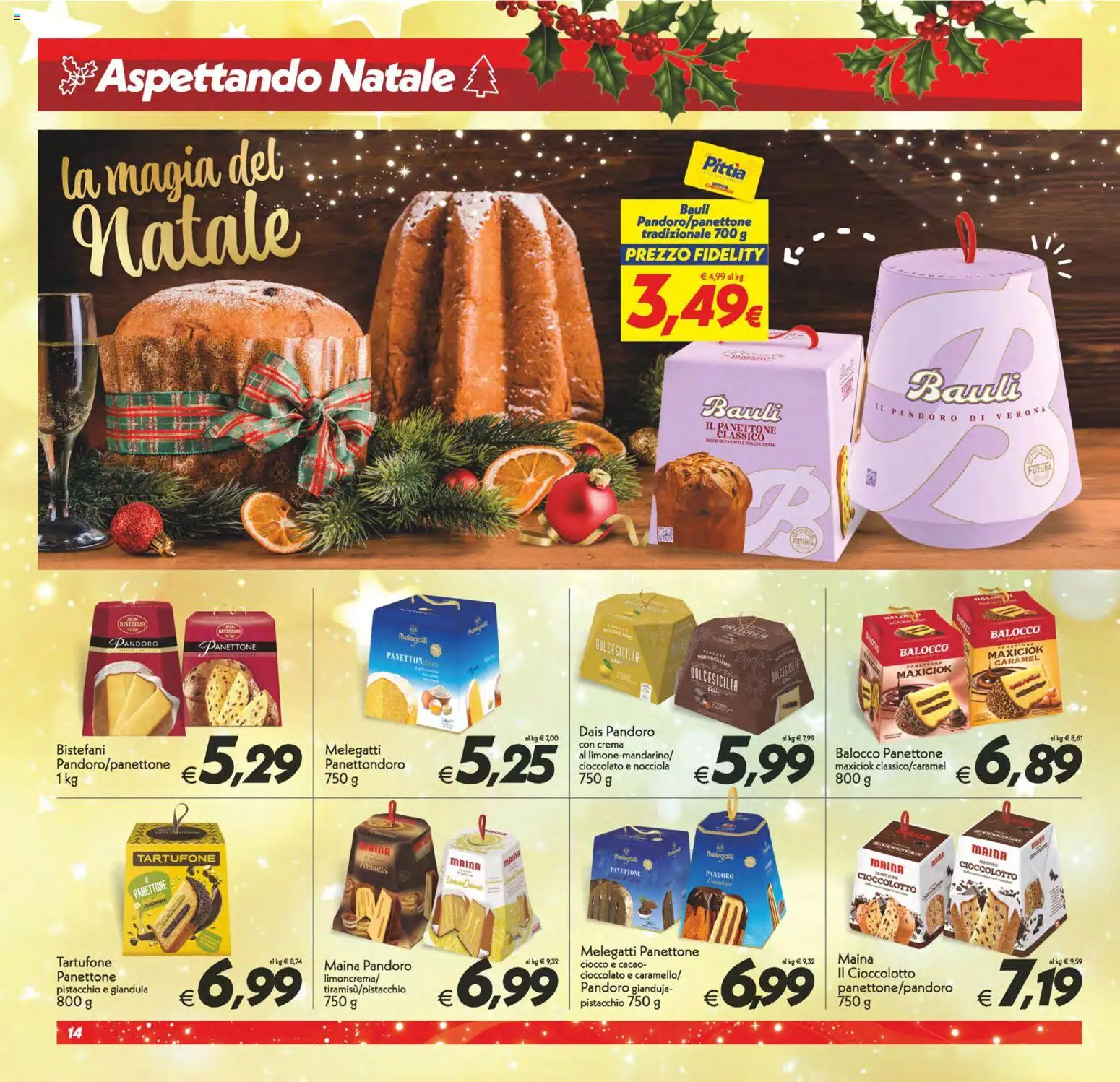 Volantino SuperConveniente del 05.12.2025 | Pagina: 14 | Prodotti: Cioccolato, Pandoro, Panettone, Cacao