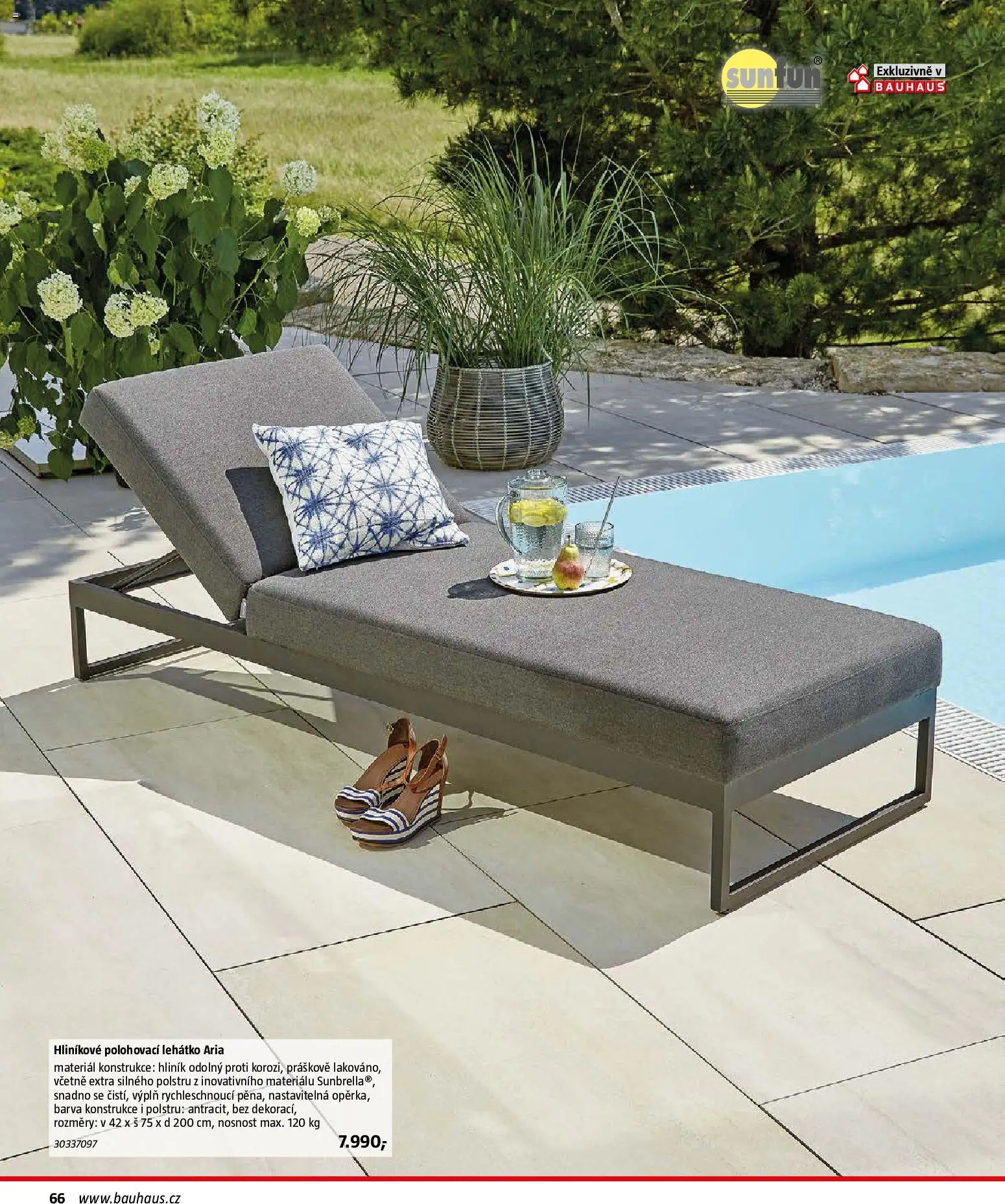 Bauhaus katalog Záhradní nábytek od 08.04.2026 | Strana: 66 | Produkty: Lehátko