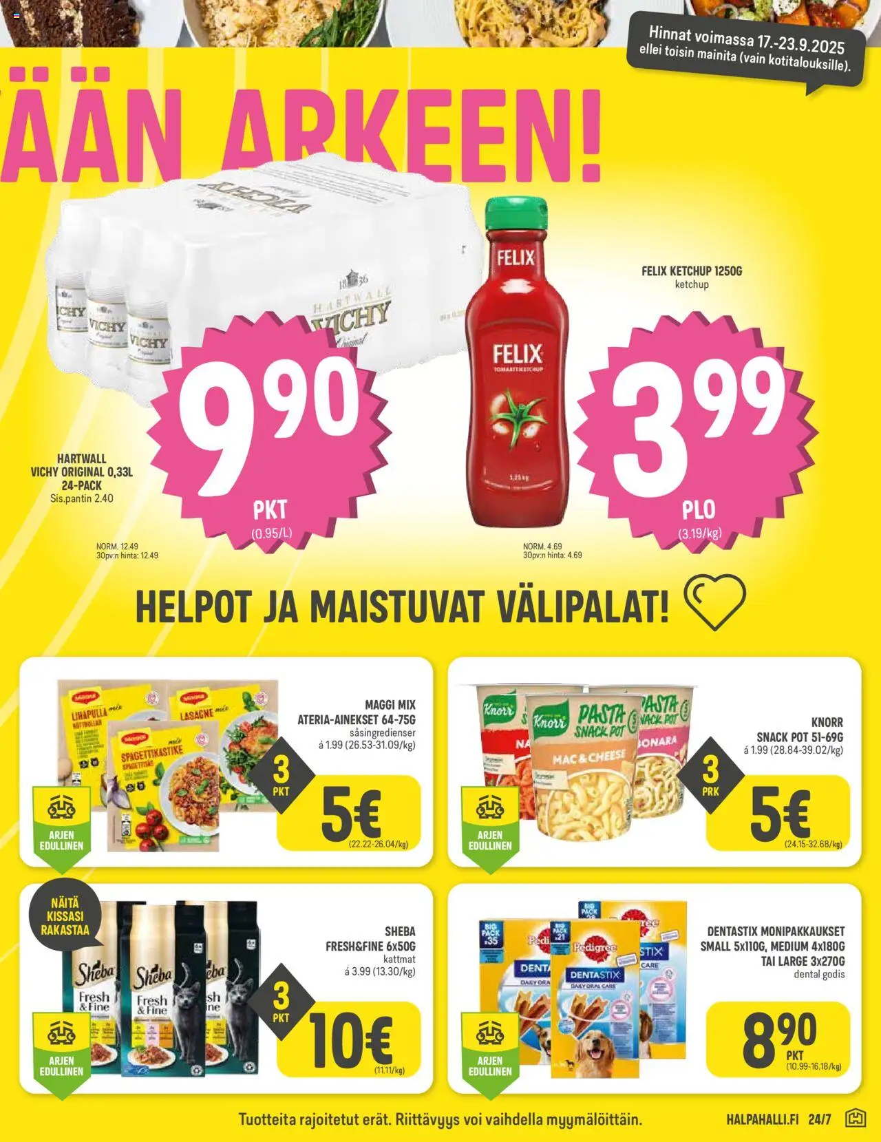 Halpa Halli tarjoukset – voimassa 17.09.2025 alkaen | Sivu: 5 | Tuotteet: Voi, Pasta