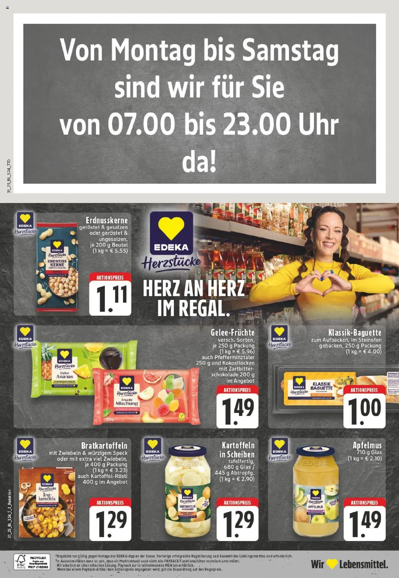 Edeka prospekt Düsseldorf	 - gültig ab dem 27.07.2025 | Seite: 24 | Produkte: Schokolade, Baguette, Kartoffeln, Uhr