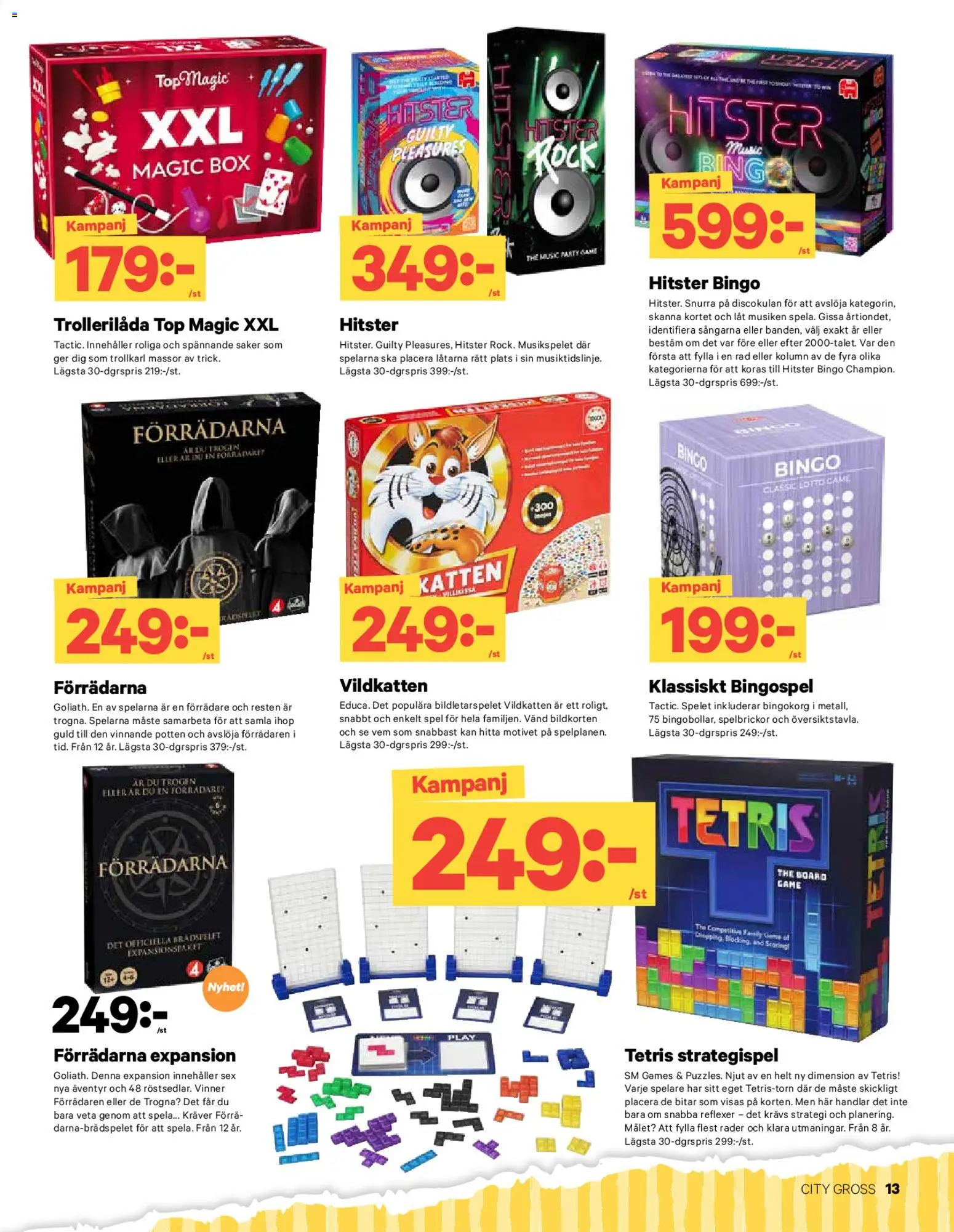 City Gross reklamblad aktuell från 15.12.2025 | Sida: 25 | Produkter: Rock, Spel