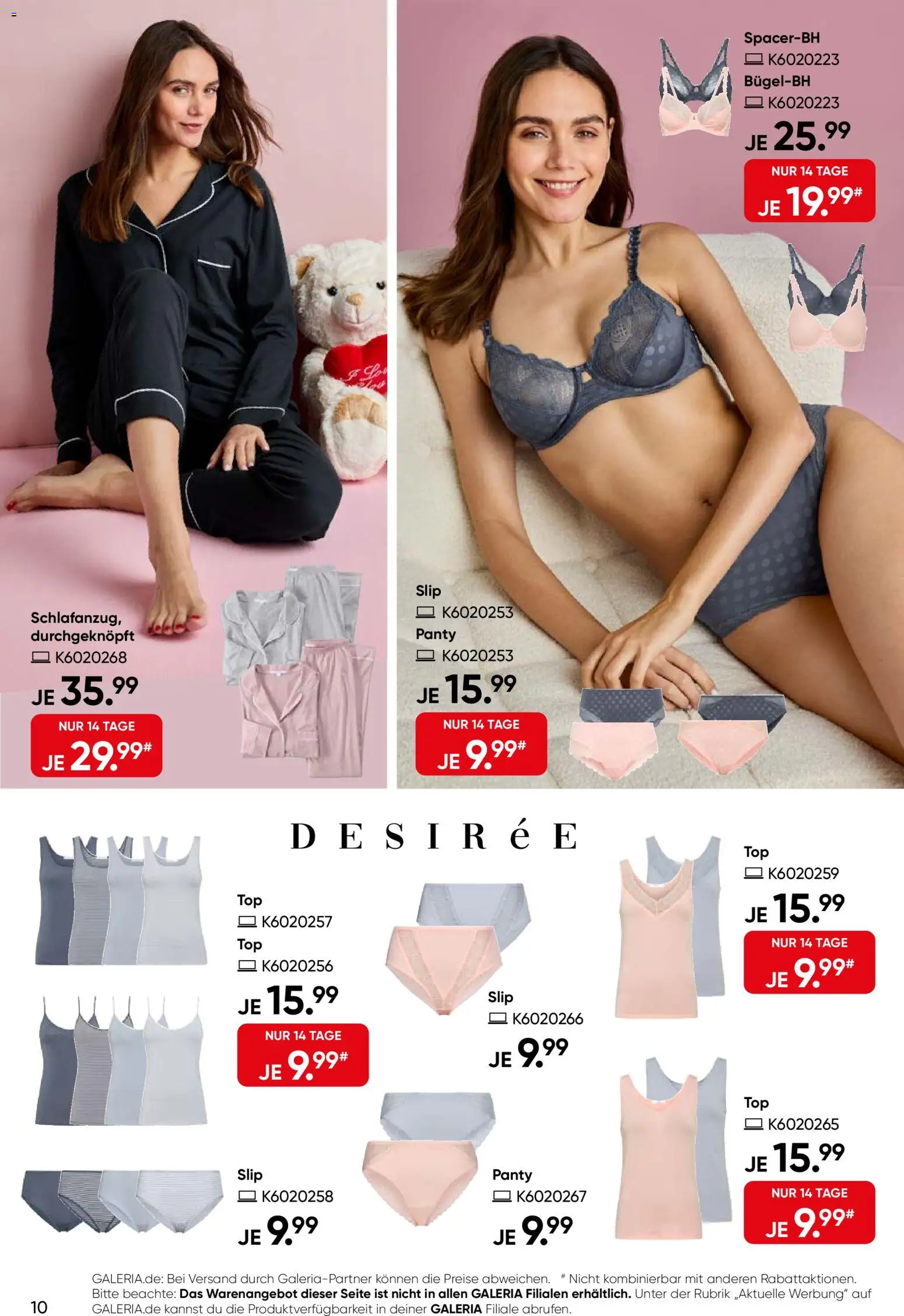 Galeria Karstadt Kaufhof Prospekt 	 – gültig ab 11.02.2026 | Seite: 10 | Produkte: Slip