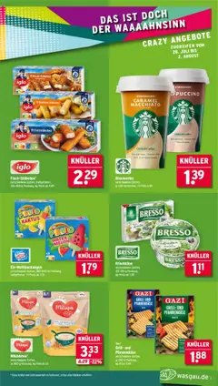 Wasgau Prospekt 	 - gültig ab dem 28.07.2025 | Seite: 3 | Produkte: Grill, Iglo, Fischstabchen, Frischkase