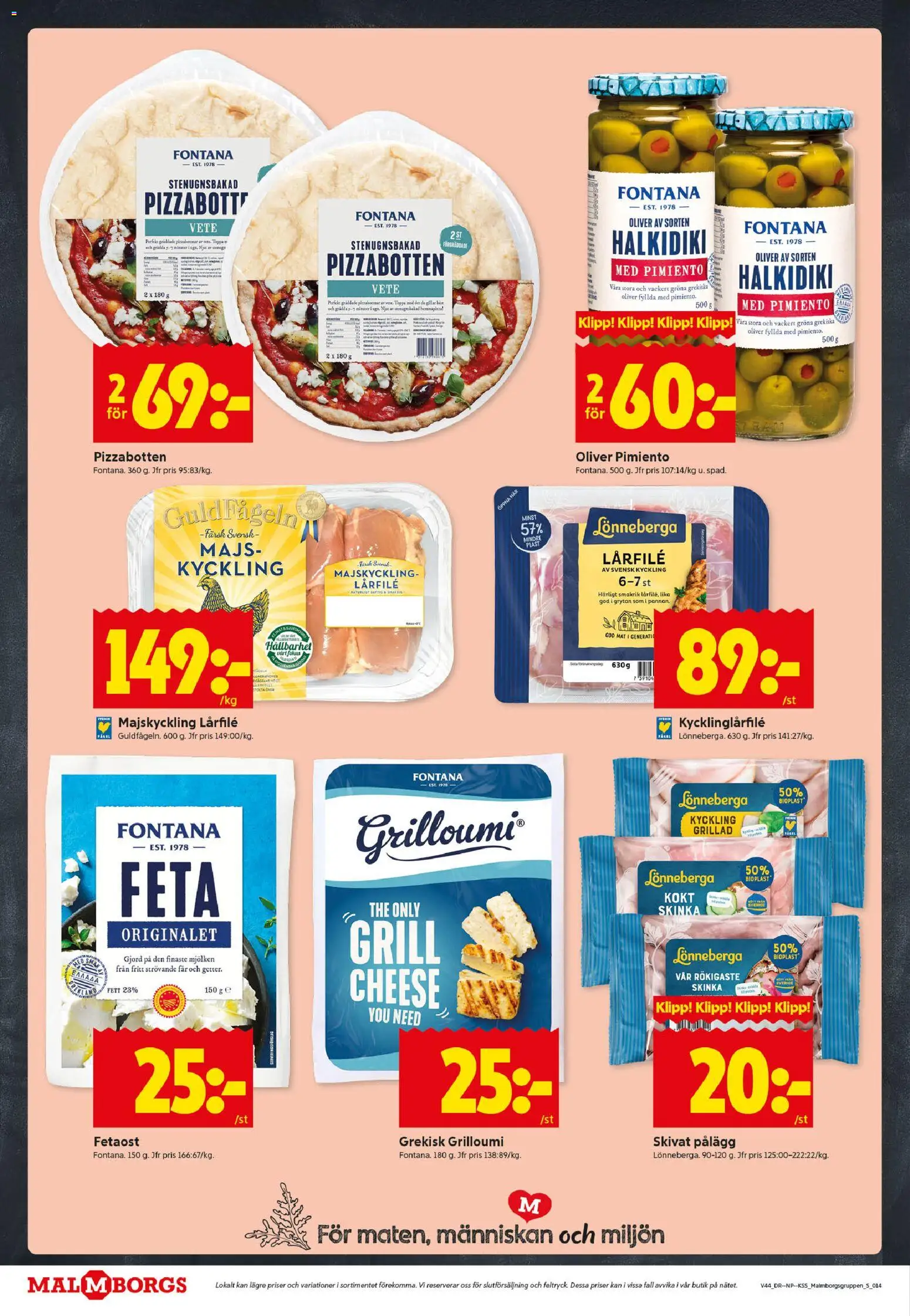 ICA Kvantum reklamblad aktuell från 27.10.2025 | Sida: 14 | Produkter: Grill, Oliver, Fetaost, Majs