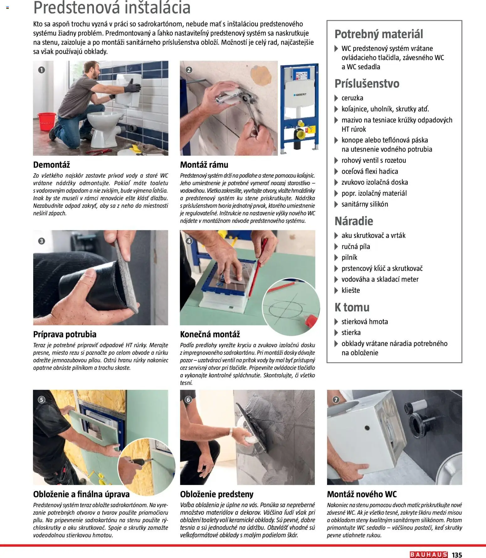 Nové Bauhaus akcie – leták je platný od 15.12.2025 | Strana: 135 | Produkty: Geberit, Aku skrutkovač, Skrutkovač, Píla
