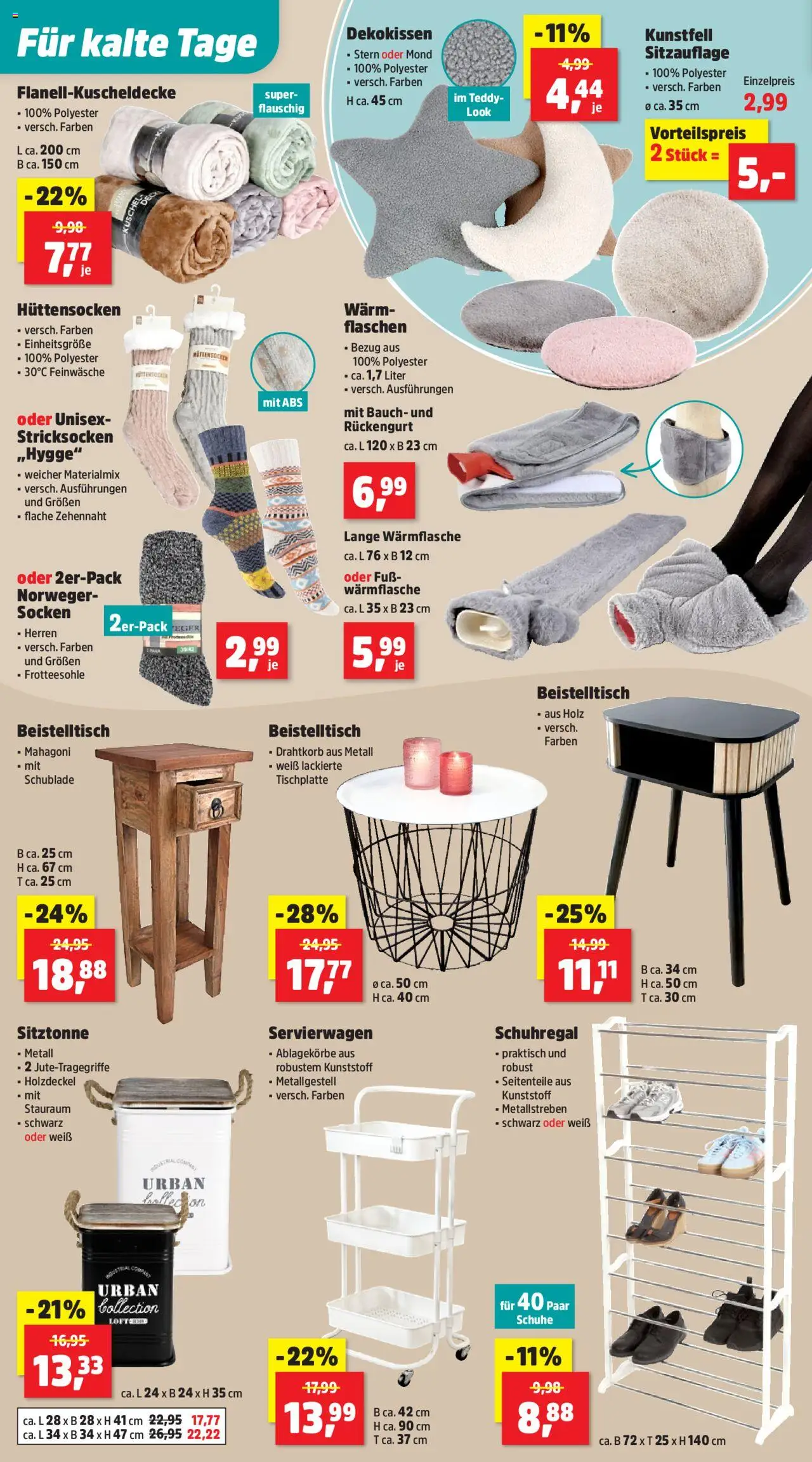 Thomas Philipps Prospekt – gültig ab 06.10.2025 | Seite: 6 | Produkte: Beistelltisch, Servierwagen, Schuhregal, Socken