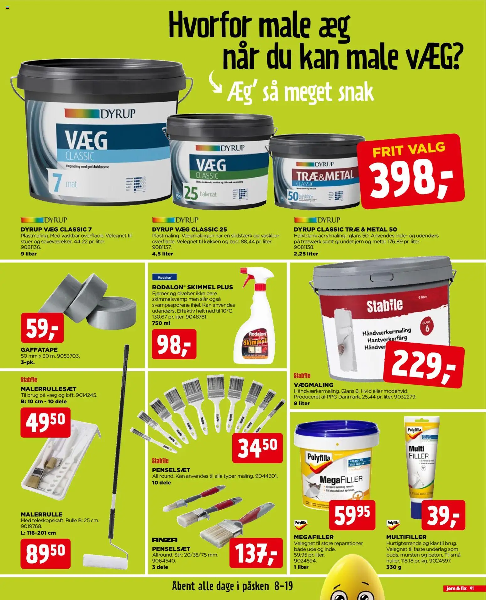 Jem & fix tilbudsavis – gyldig fra 29.03.2026 | Side: 41 | Produkter: Æg, Søm