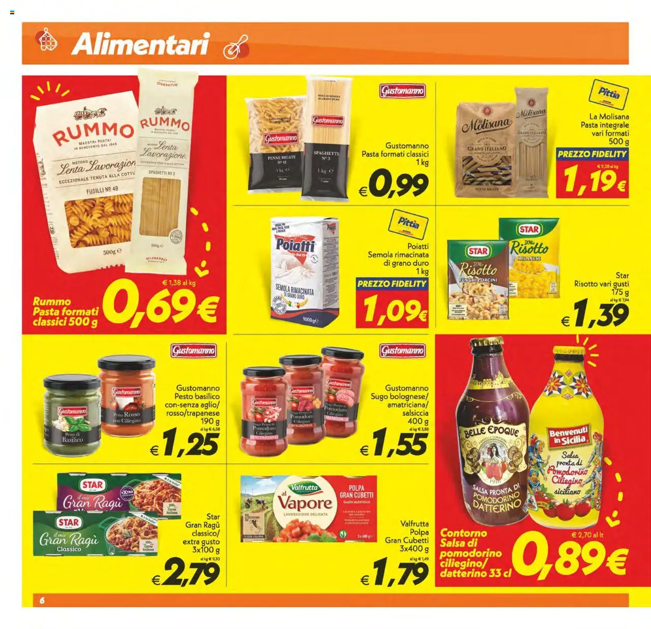 Volantino SuperConveniente del 22.08.2025 | Pagina: 6 | Prodotti: Funghi, Basilico, Fusilli, Sugo