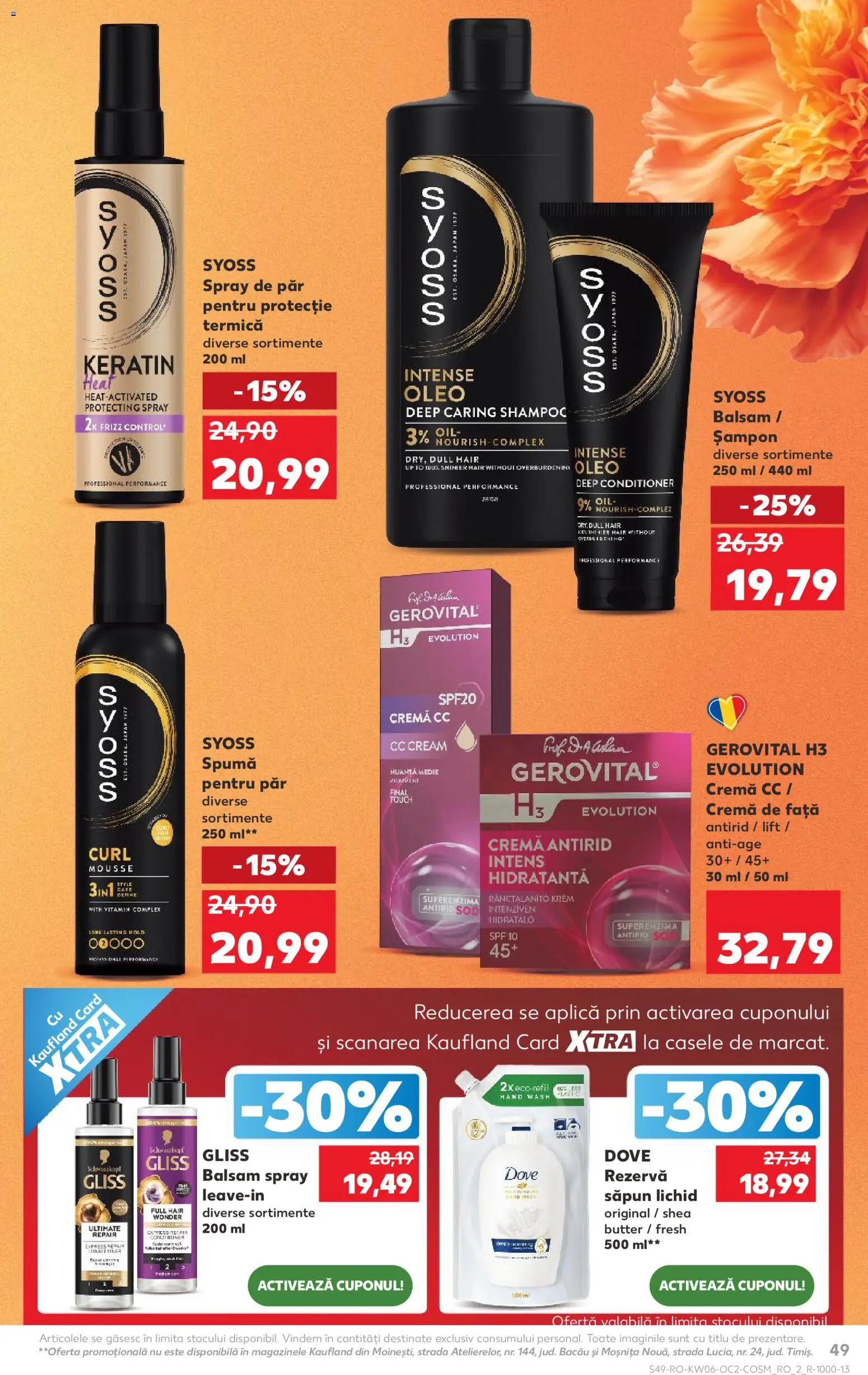 Noul catalog Kaufland – valabil de la 04.02.2026 | Pagină: 49 | Produse: Delgeç, Cc cream, Cremă, Rezervă săpun