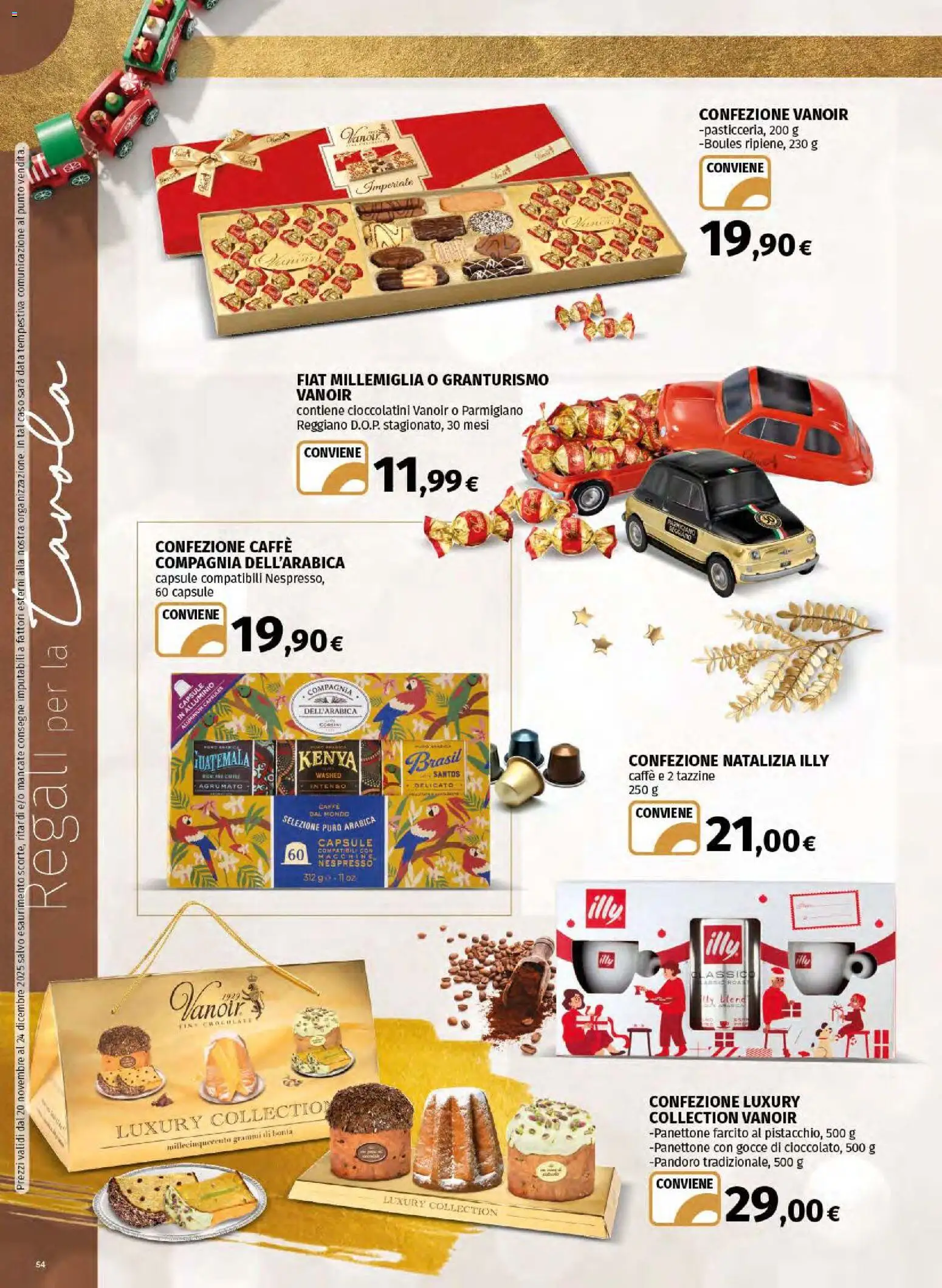 Volantino Ipercoop del 20.11.2025 | Pagina: 54 | Prodotti: Caffè, Pandoro, Data, Panettone