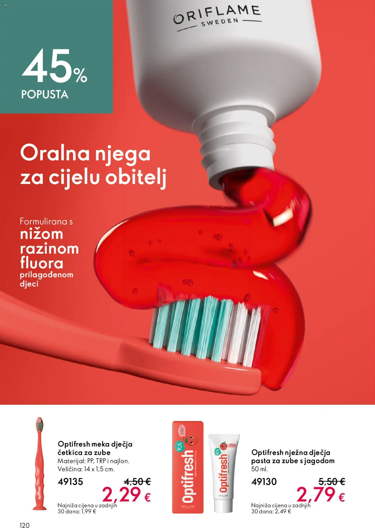Oriflame katalog | vrijedi od 22.04.2026 | Stranica: 120 | Proizvodi: Pasta za zube, Četkica za zube, Pasta