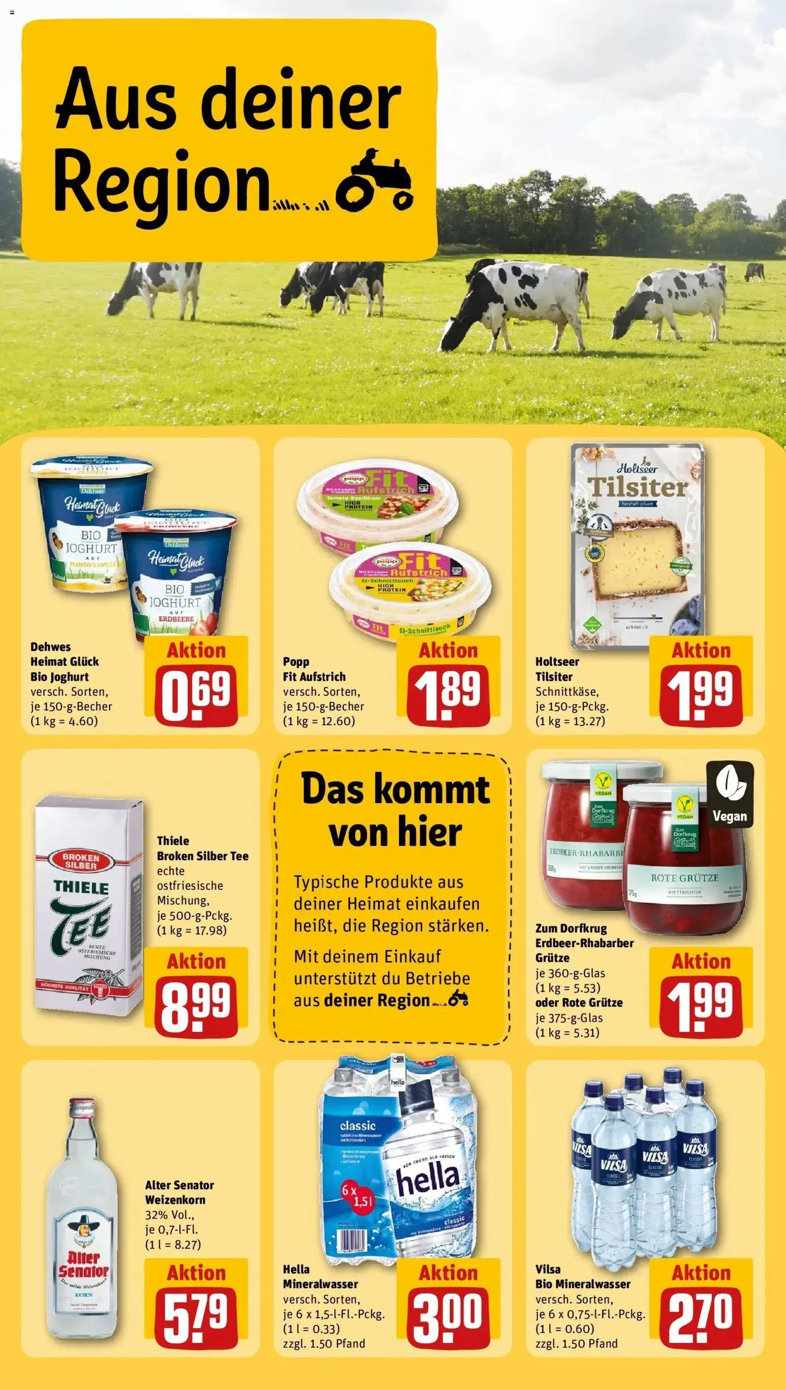 Rewe prospekt Holdorf	 – gültig ab 22.02.2026 | Seite: 28 | Produkte: Joghurt, Mineralwasser, Hella, Tee